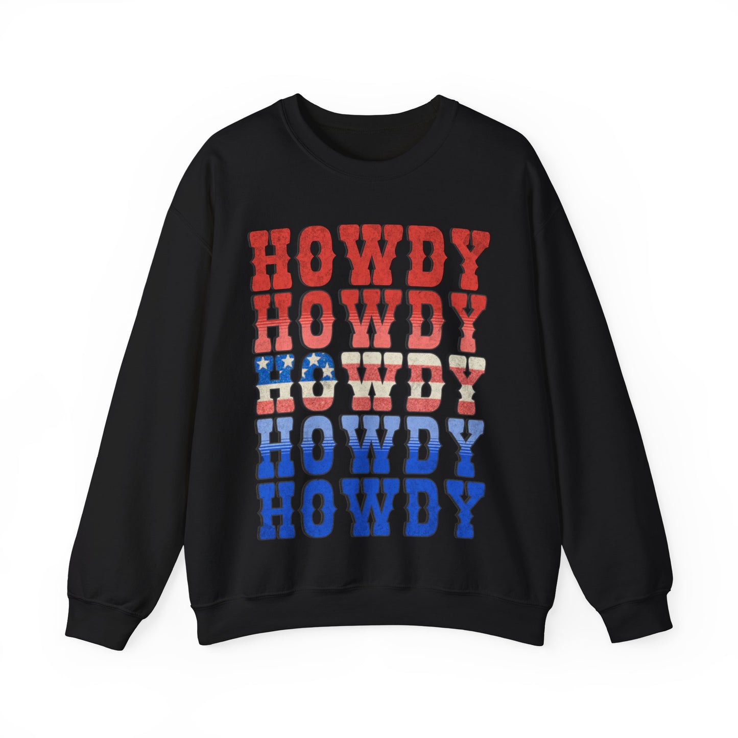 Howdy Fouth of July - Unisex Heavy Blend™ Crewneck Sweatshirt