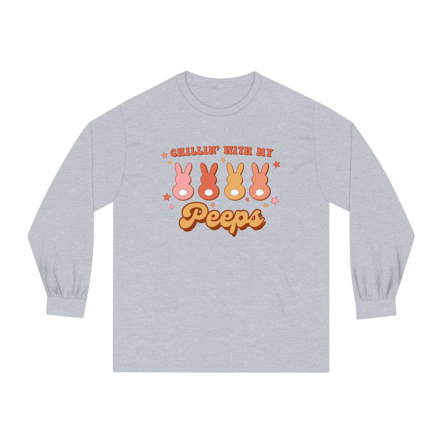 Chillin' with my Peeps Retro Style - Unisex Classic Long Sleeve T-Shirt