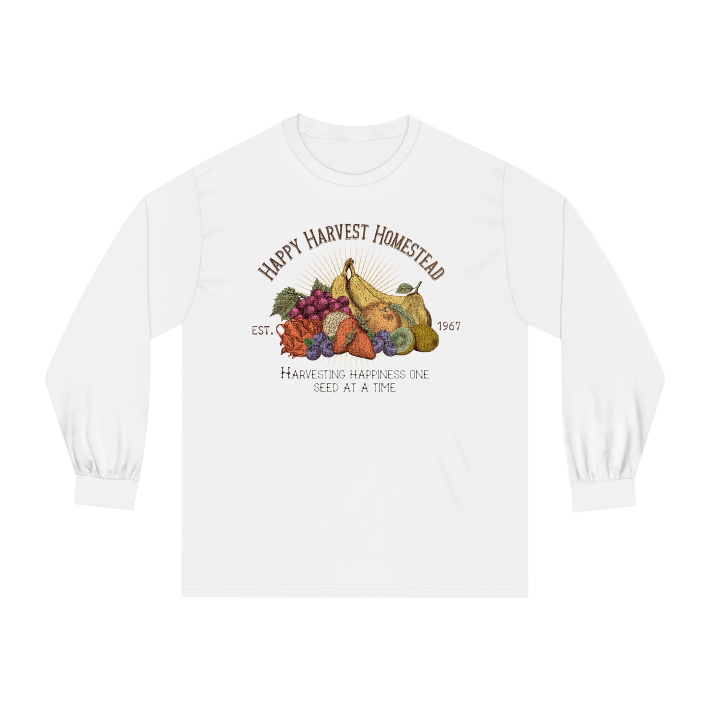 Happy Harvest Homestead, Farmers Market - Unisex Classic Long Sleeve T-Shirt