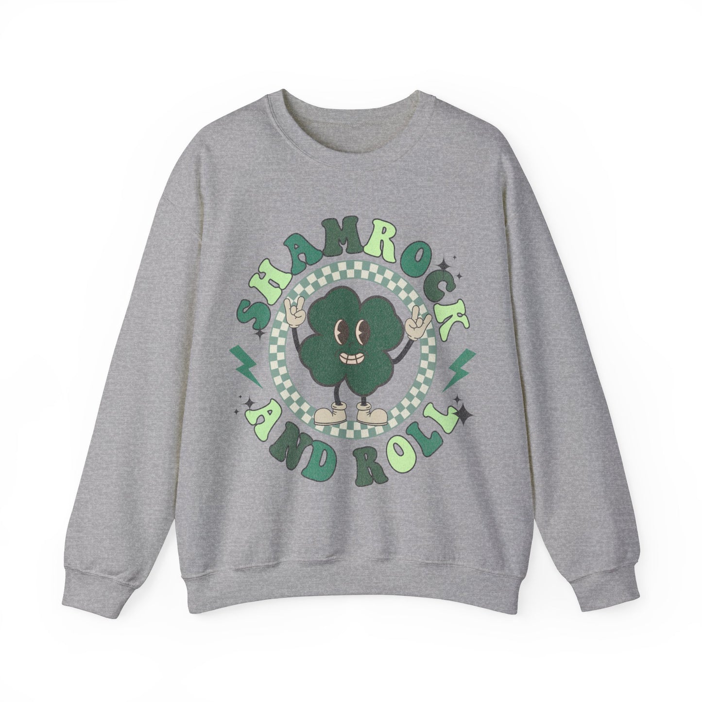 Shamrock and Roll - Unisex Heavy Blend™ Crewneck Sweatshirt