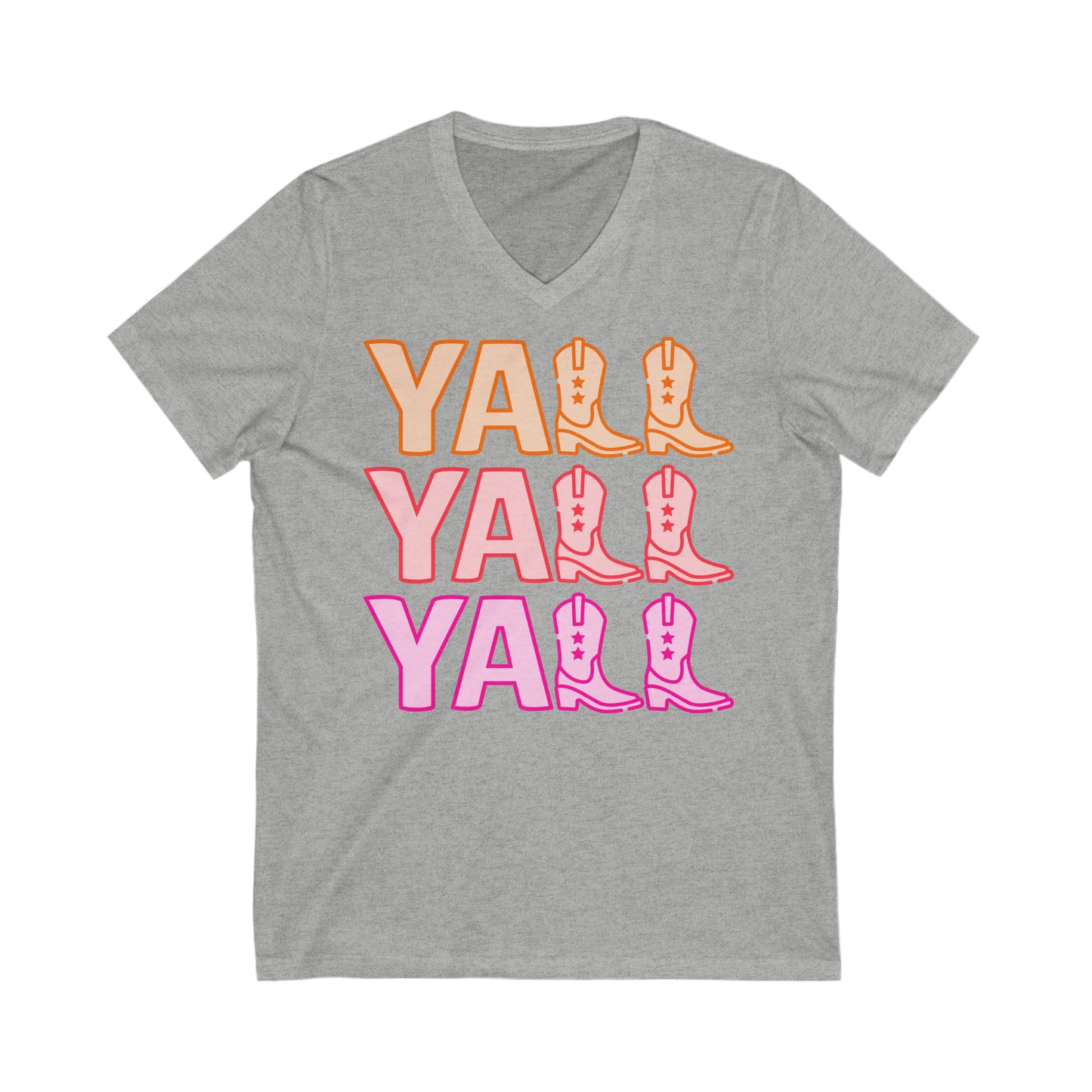 Y’all - Unisex Jersey Short Sleeve V-Neck Tee