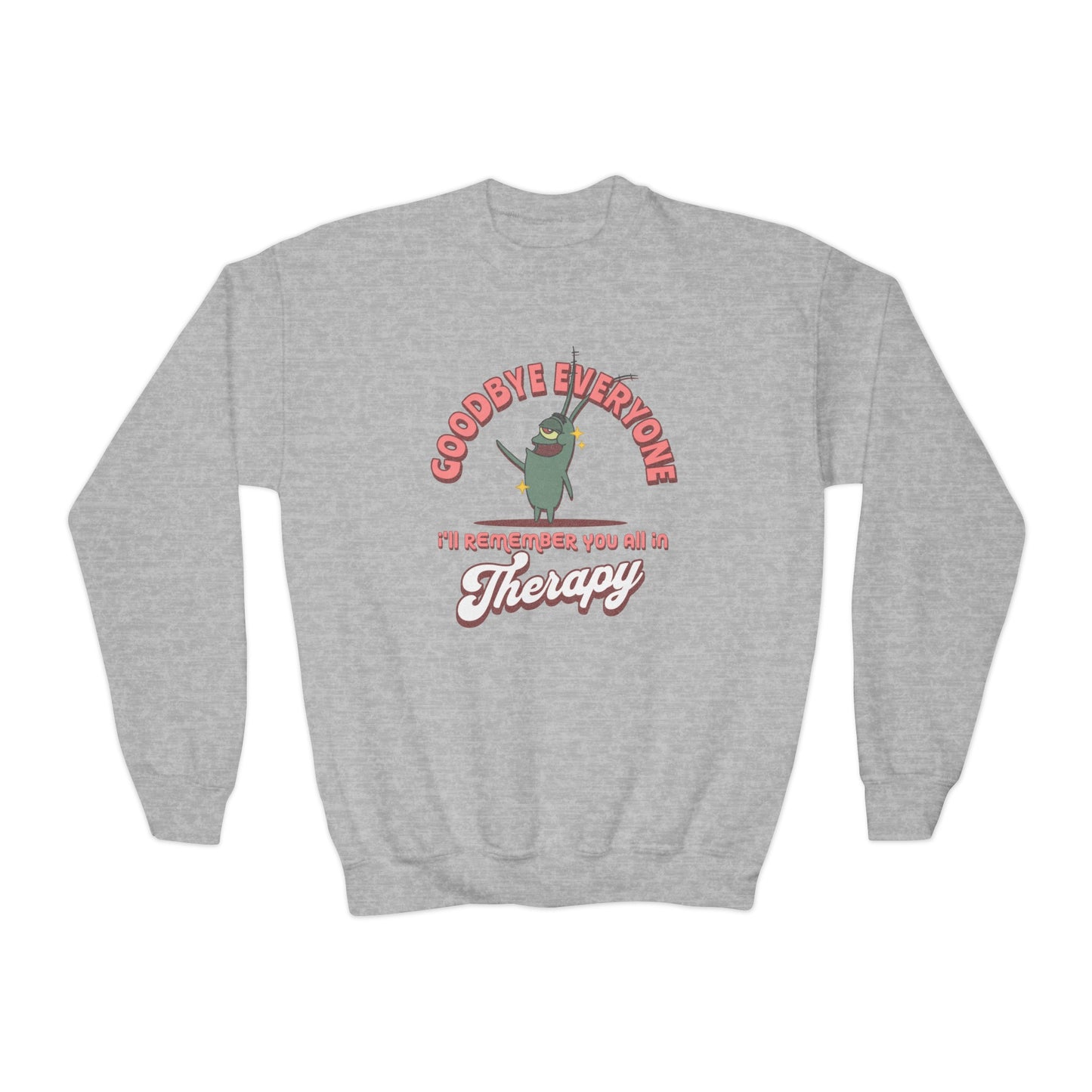 Funny Plankton Last Day of School - Youth Crewneck Sweatshirt