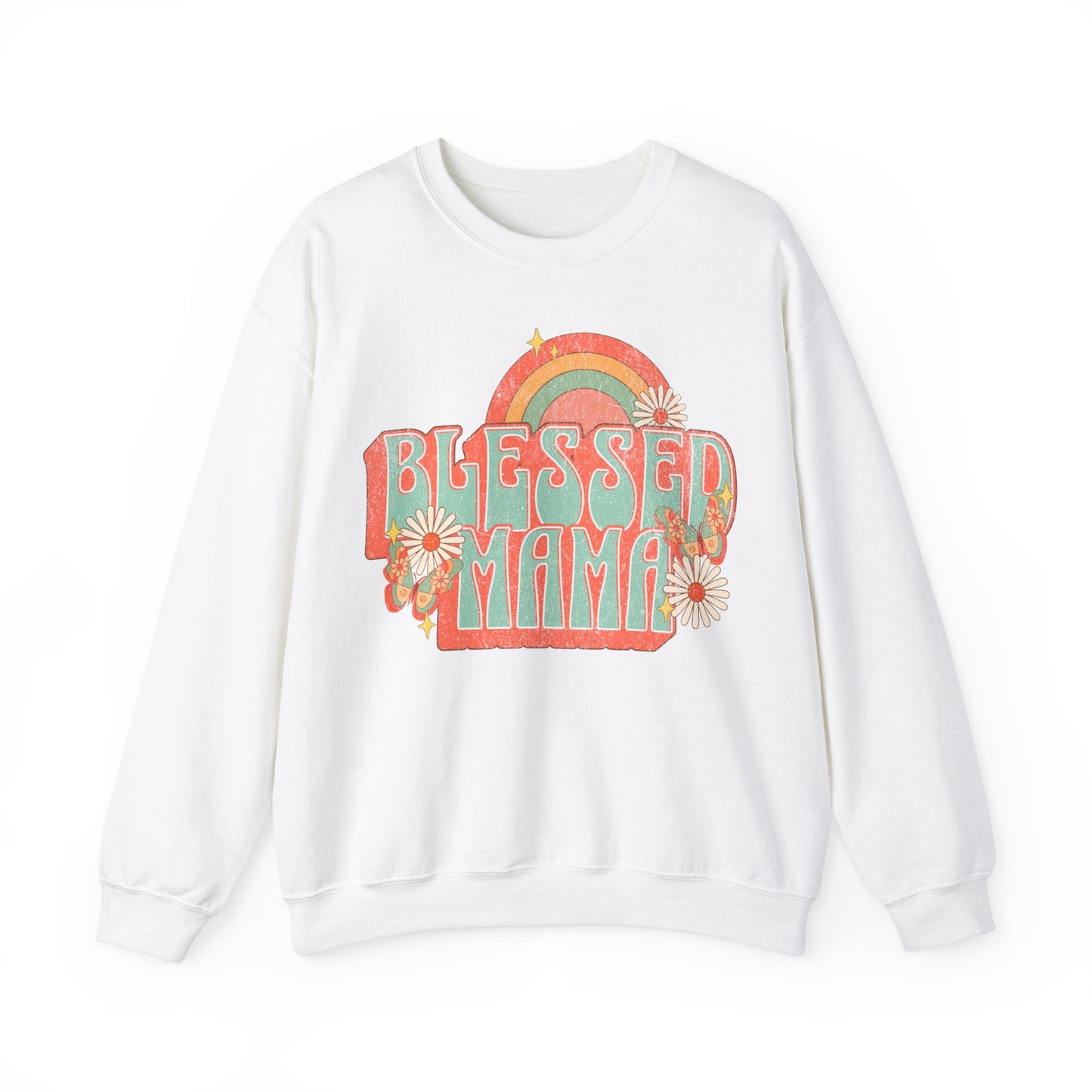 Blessed Mama - Unisex Heavy Blend™ Crewneck Sweatshirt