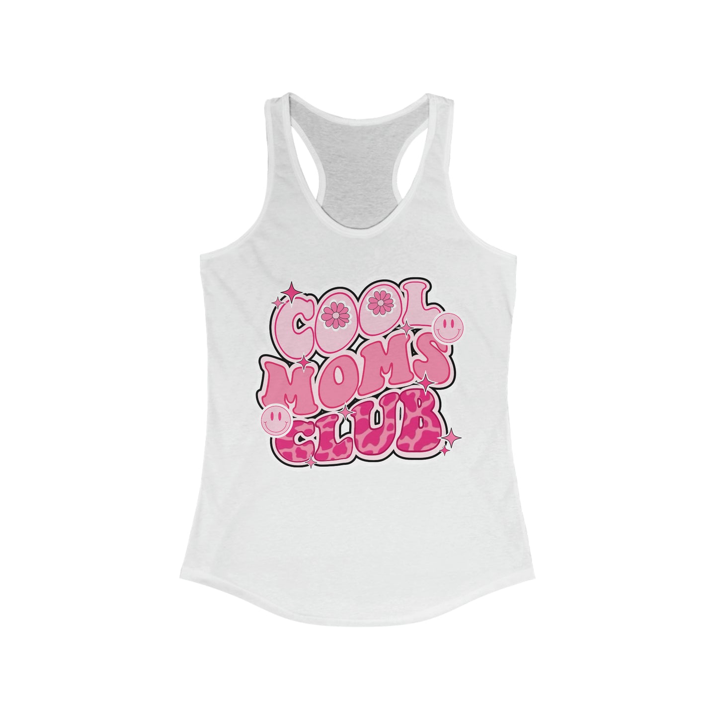 Cool Moms Club Pink - Women's Ideal Racerback Tank