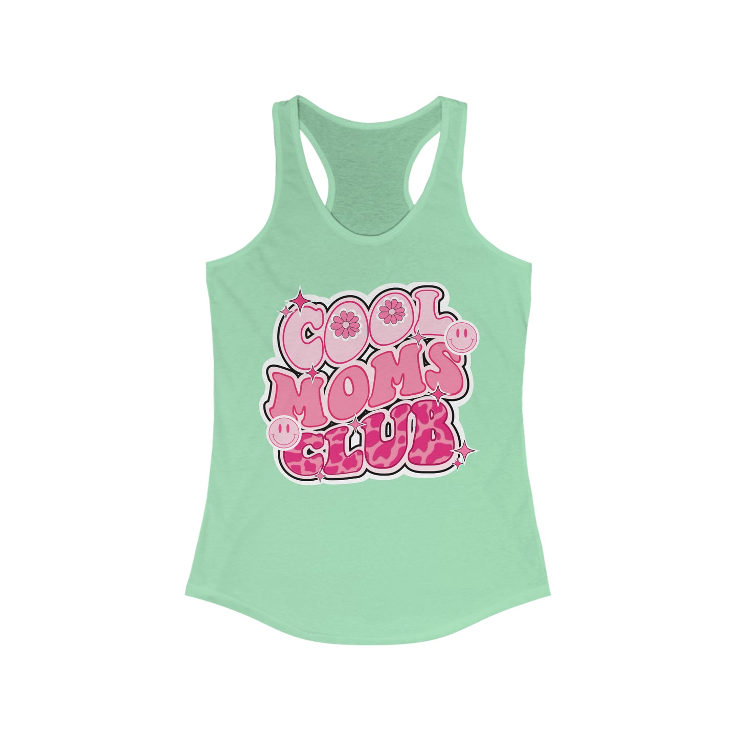 Cool Moms Club Pink - Women's Ideal Racerback Tank