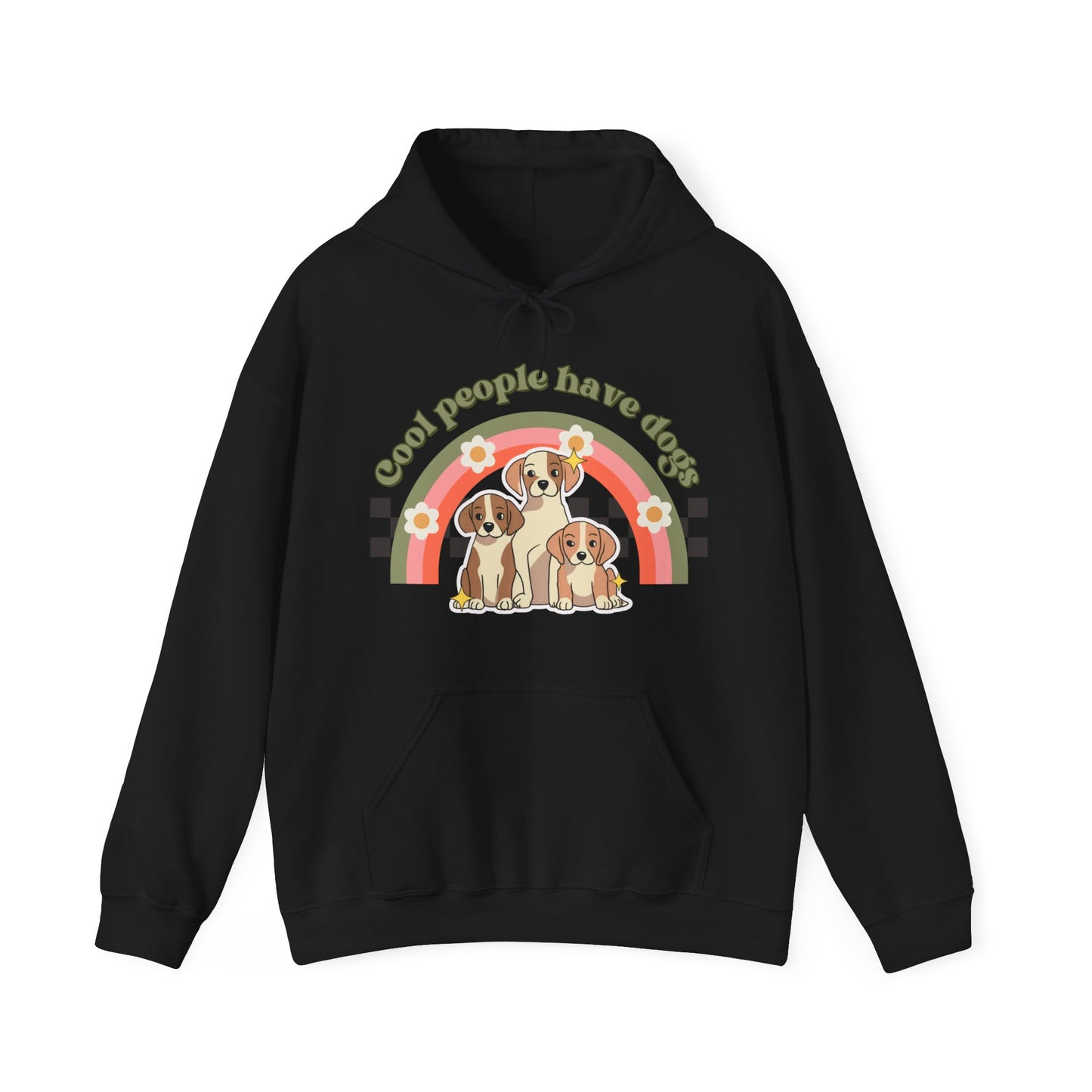 Cool People Have Dogs 1 - Unisex Heavy Blend™ Hooded Sweatshirt