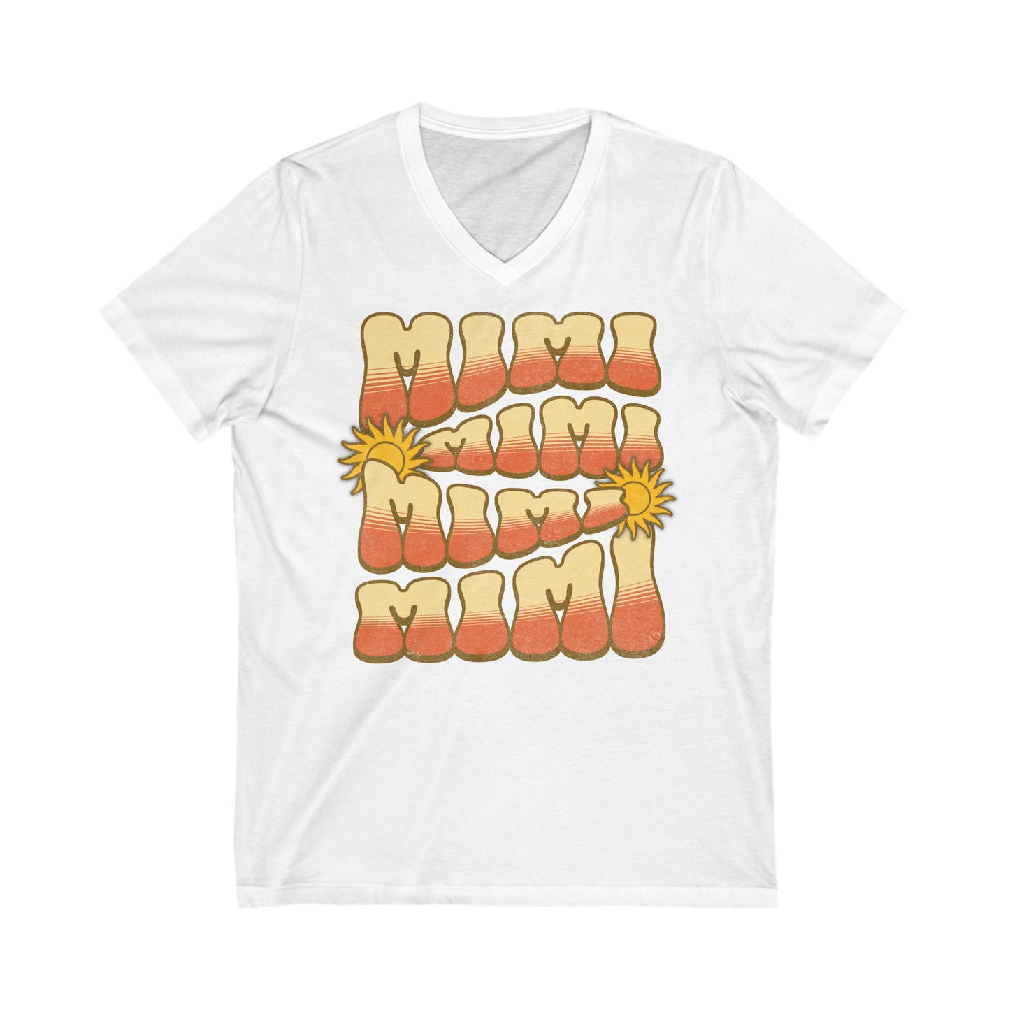 Groovy Mimi - Unisex Jersey Short Sleeve V-Neck Tee