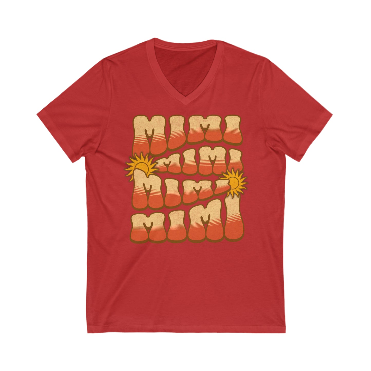 Groovy Mimi - Unisex Jersey Short Sleeve V-Neck Tee