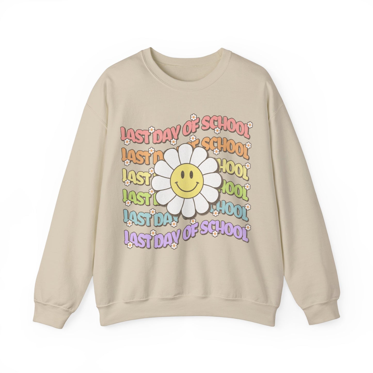 Groovy Last Day of School - Unisex Heavy Blend™ Crewneck Sweatshirt