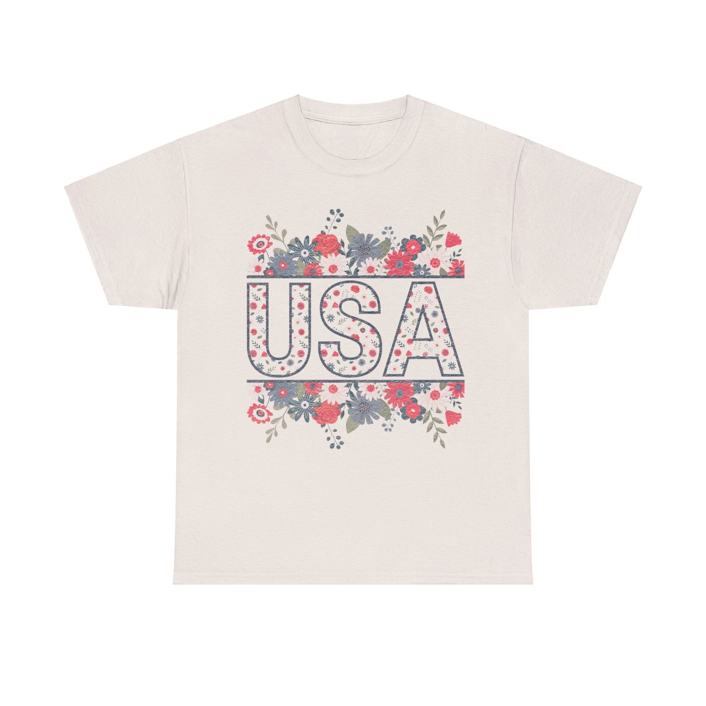 USA Floral - Unisex T-Shirt