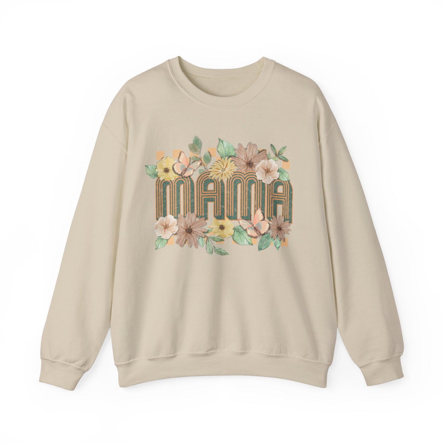 Mama Floral- Unisex Heavy Blend™ Crewneck Sweatshirt