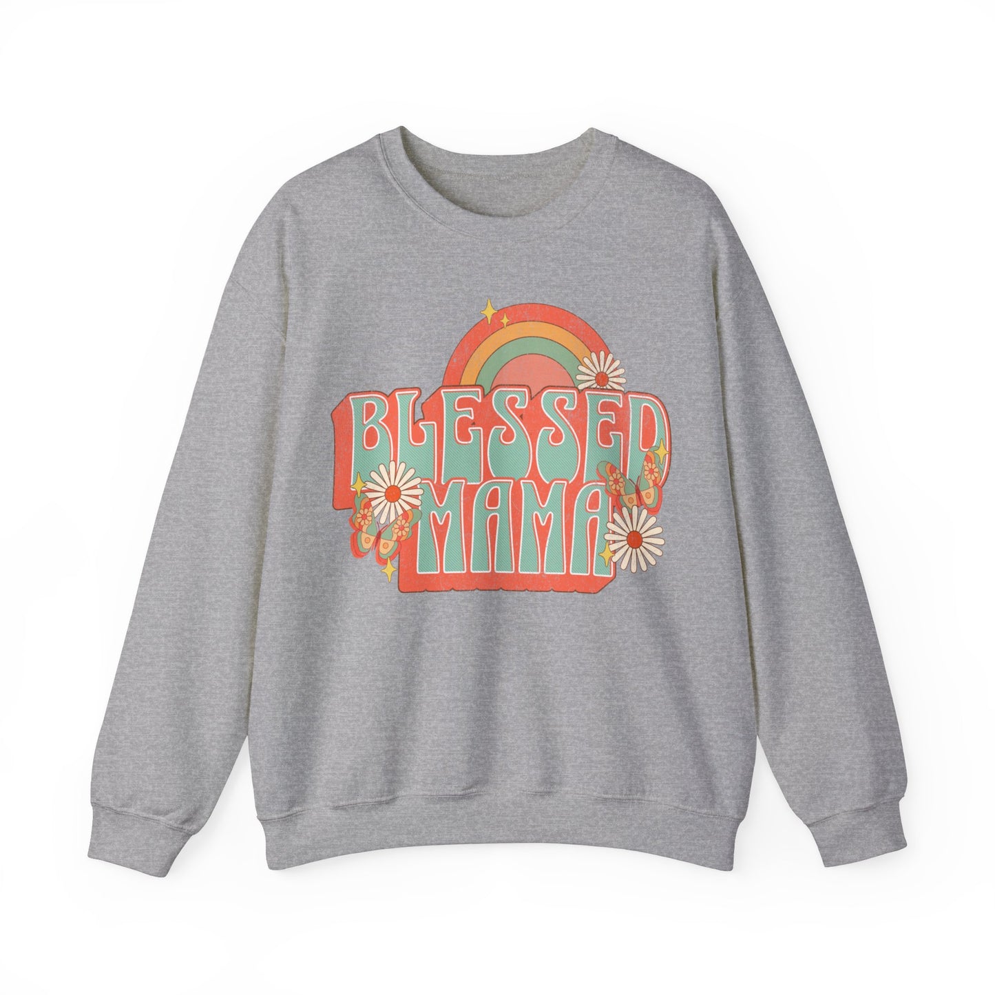 Blessed Mama - Unisex Heavy Blend™ Crewneck Sweatshirt