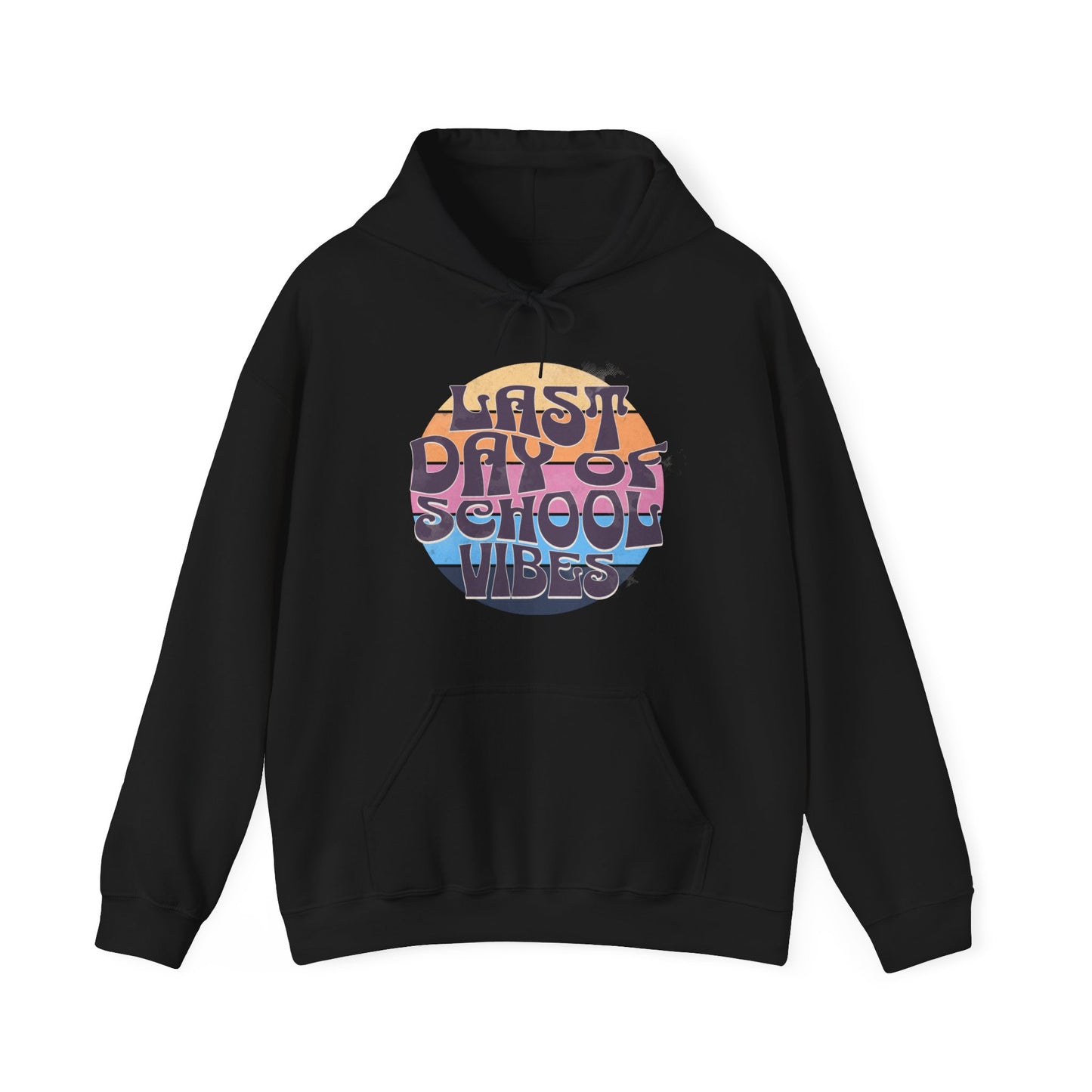 Retro Last Day of School Vibes - Unisex Heavy Blend™ Hooded Sweatshirt