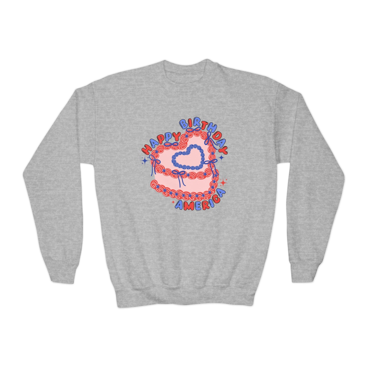 Happy Birthday, America - Youth Crewneck Sweatshirt