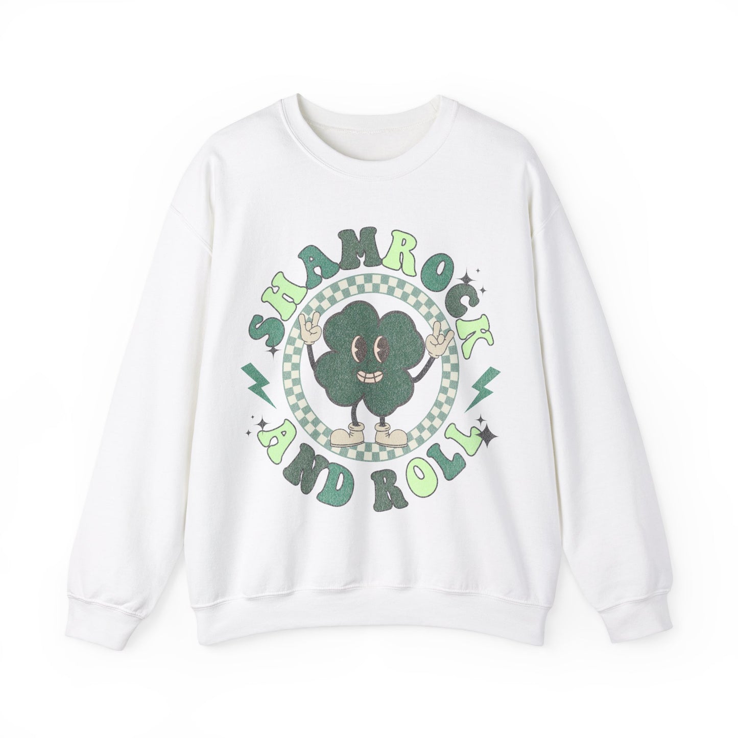 Shamrock and Roll - Unisex Heavy Blend™ Crewneck Sweatshirt