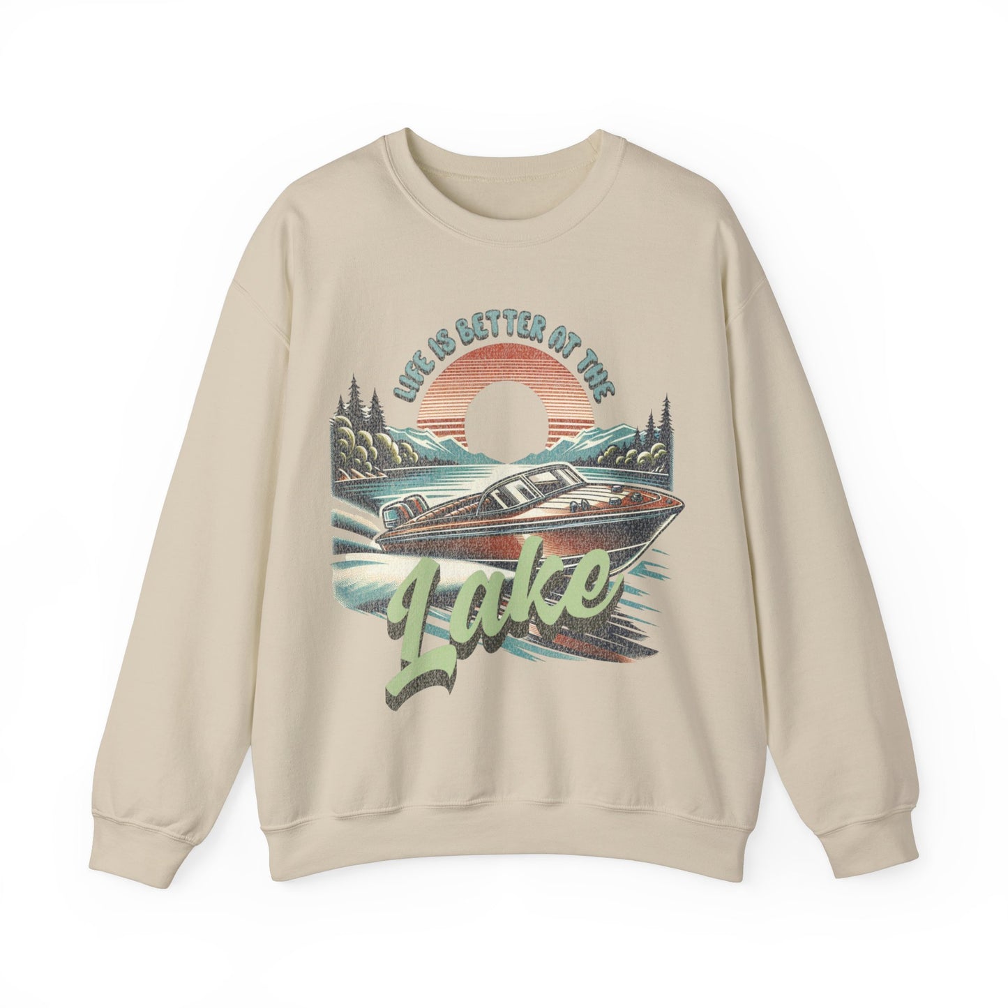 Life is Better at the Lake - Unisex Heavy Blend™ Crewneck Sweatshirt