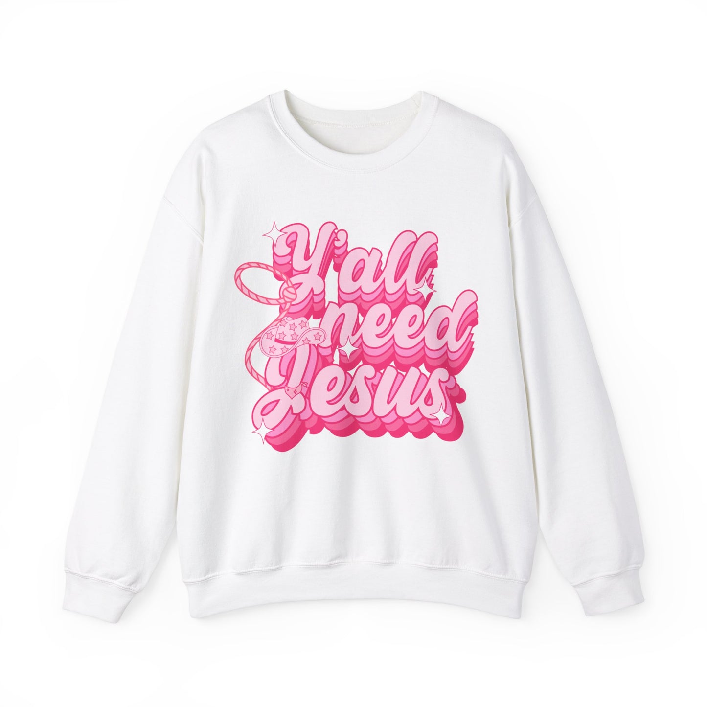 Y’all Need Jesus - Unisex Heavy Blend™ Crewneck Sweatshirt