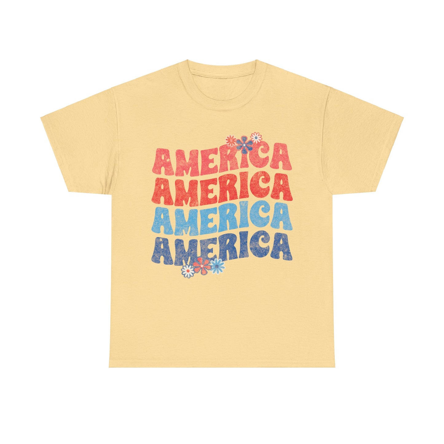 America Floral - Unisex T-Shirt