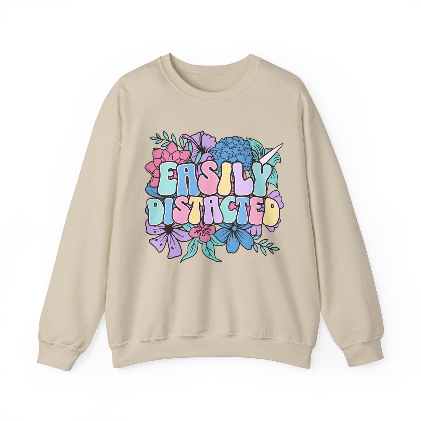 Easily Distracted - Unisex Heavy Blend™ Crewneck Sweatshirt