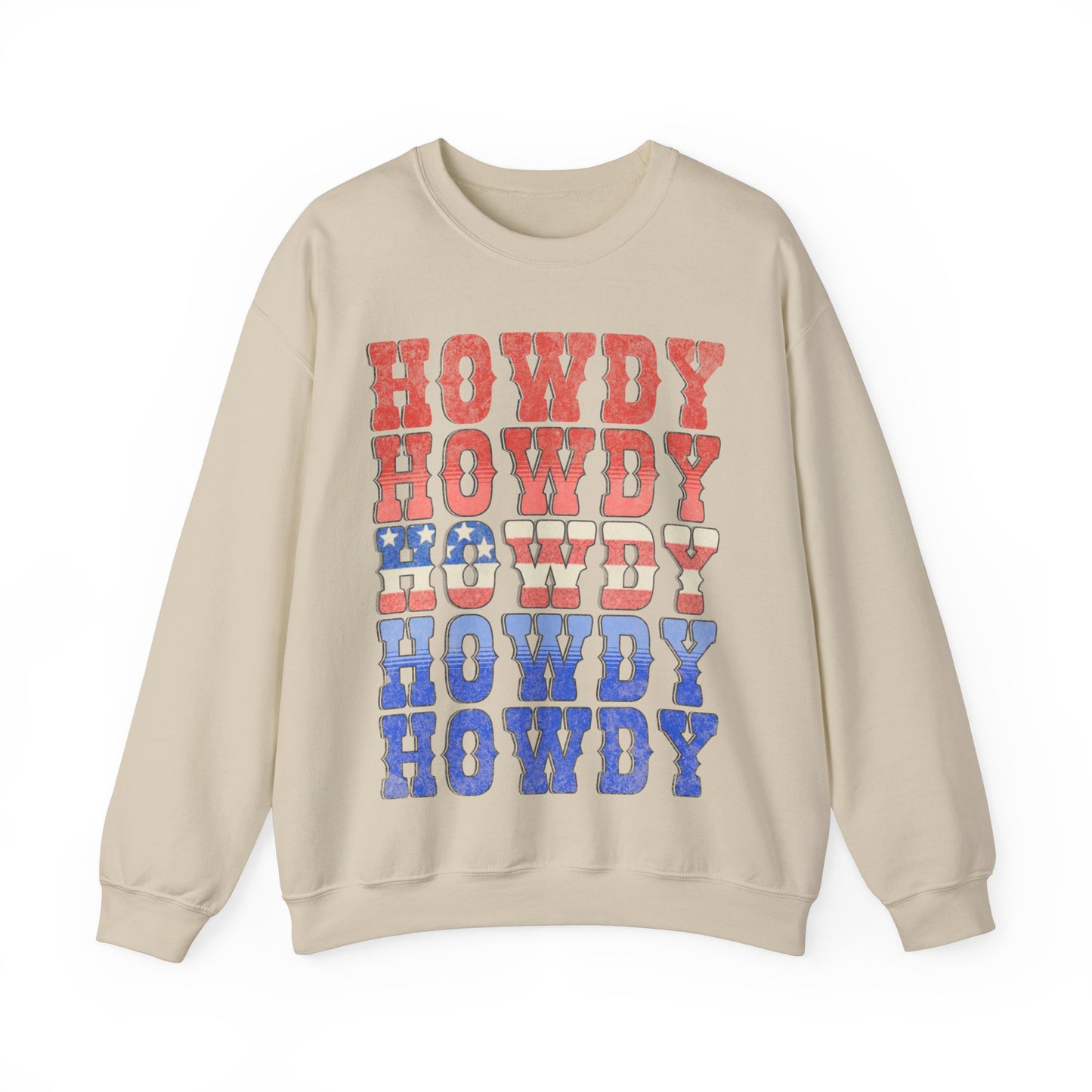 Howdy Fouth of July - Unisex Heavy Blend™ Crewneck Sweatshirt