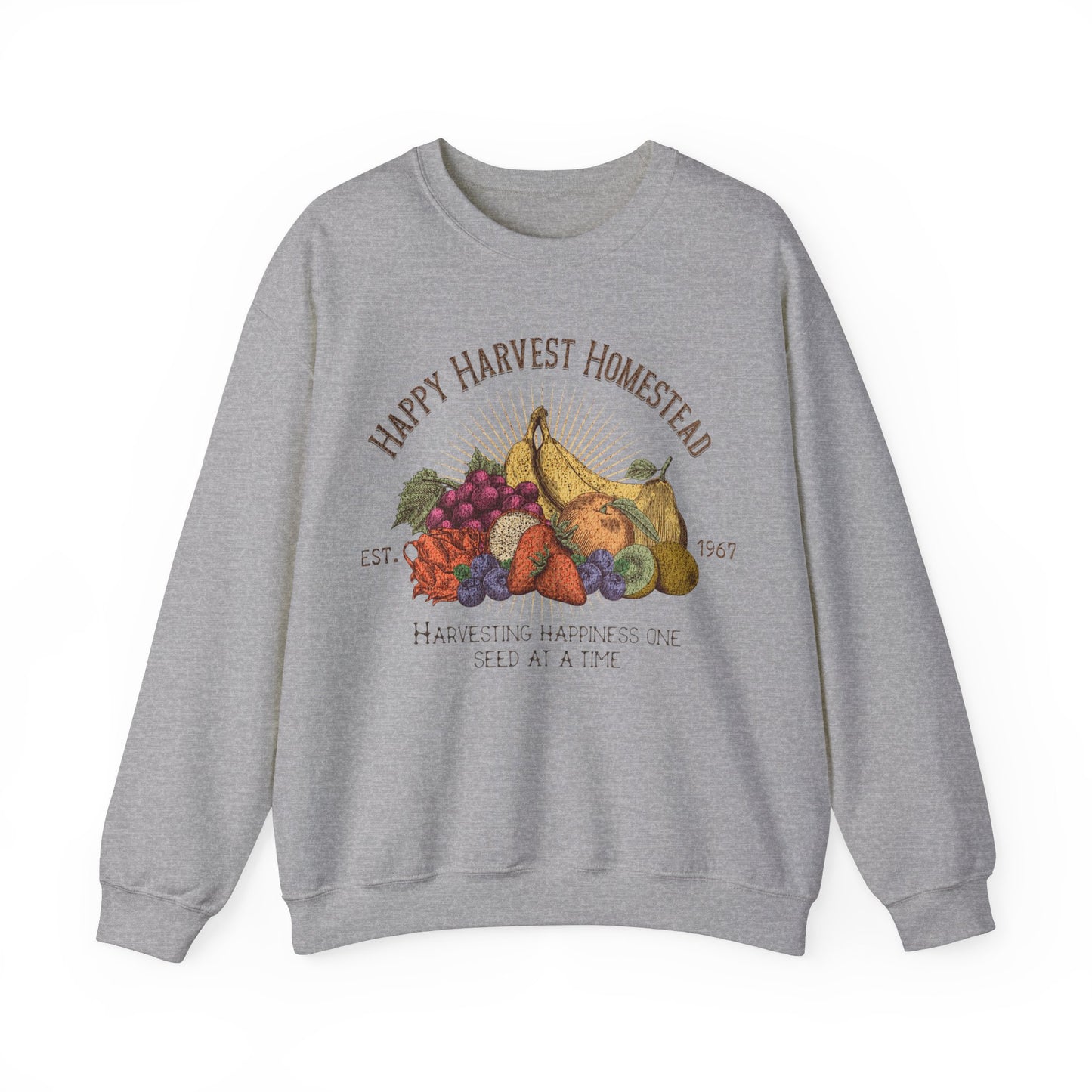 Happy Harvest Homestead, Farmers Market - Unisex Heavy Blend™ Crewneck Sweatshirt