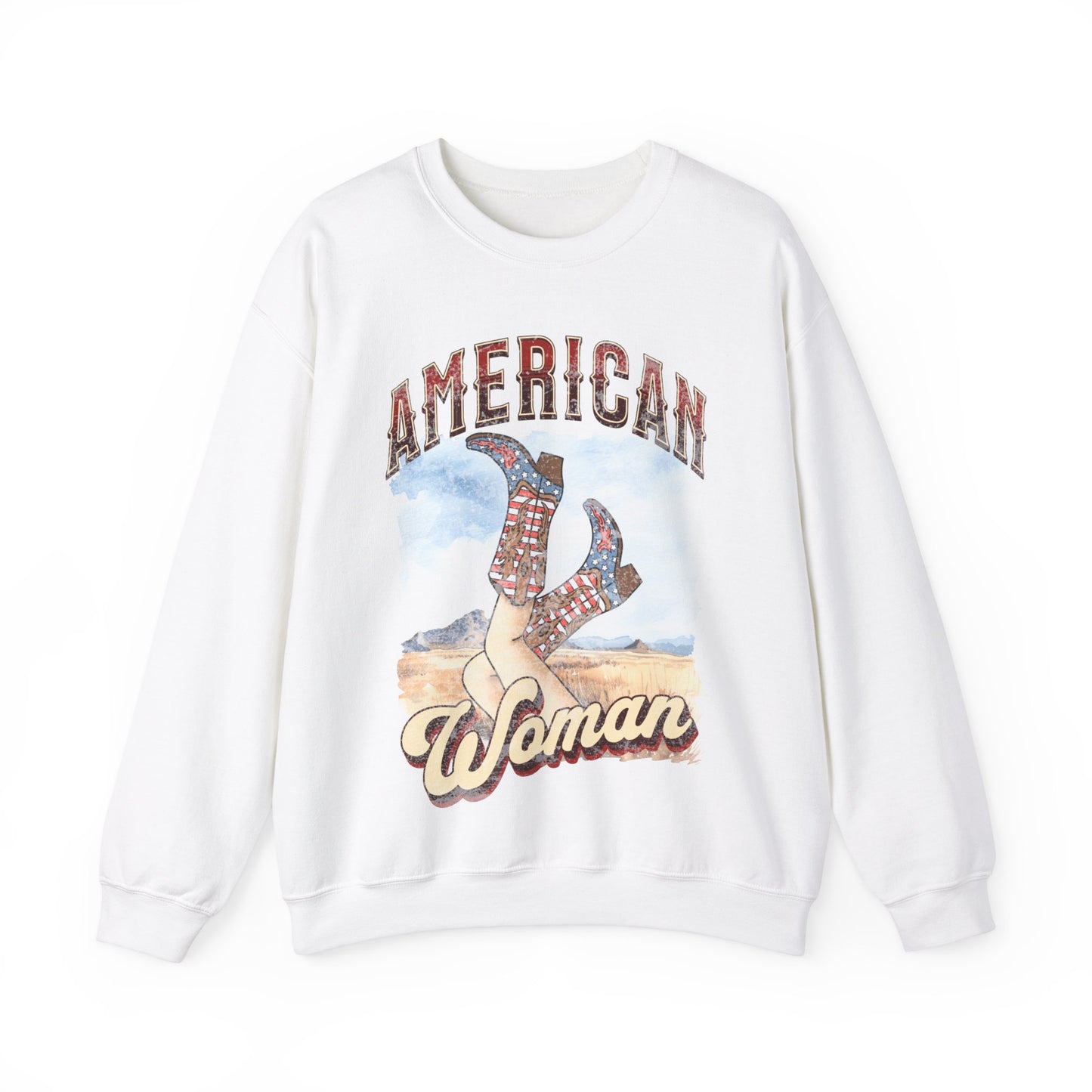 American Woman - Unisex Heavy Blend™ Crewneck Sweatshirt