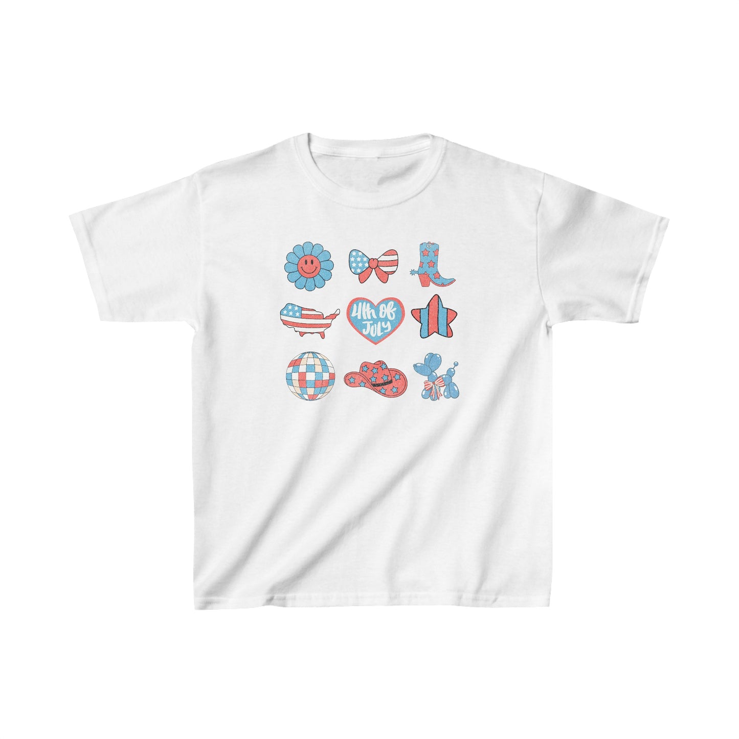 Fourth of July Collage - Kids Heavy Cotton™ Tee