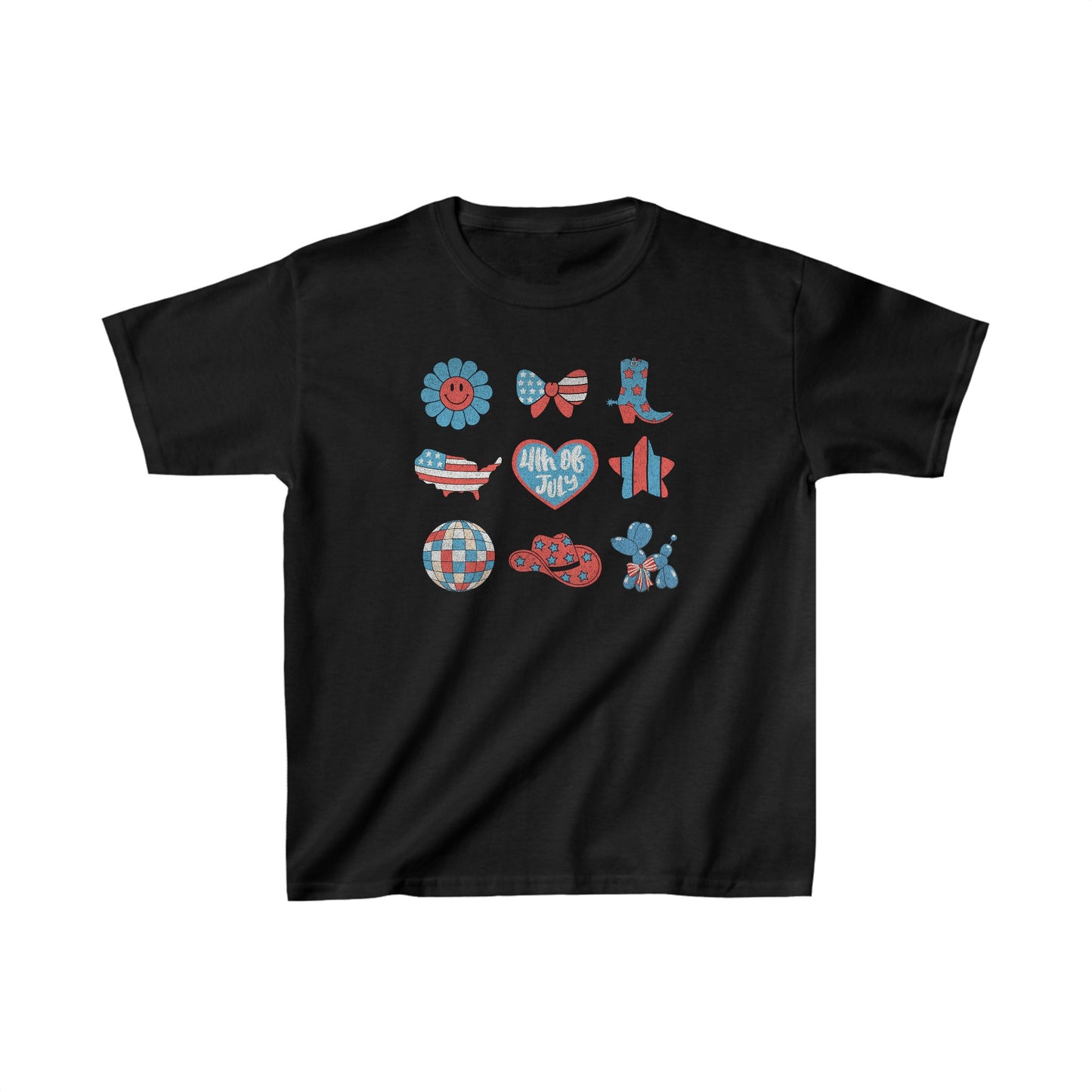 Fourth of July Collage - Kids Heavy Cotton™ Tee