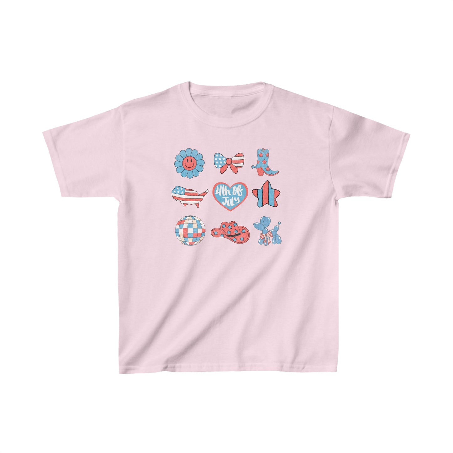 Fourth of July Collage - Kids Heavy Cotton™ Tee