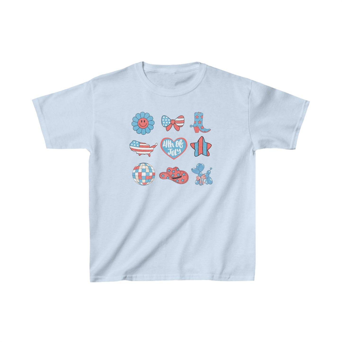 Fourth of July Collage - Kids Heavy Cotton™ Tee