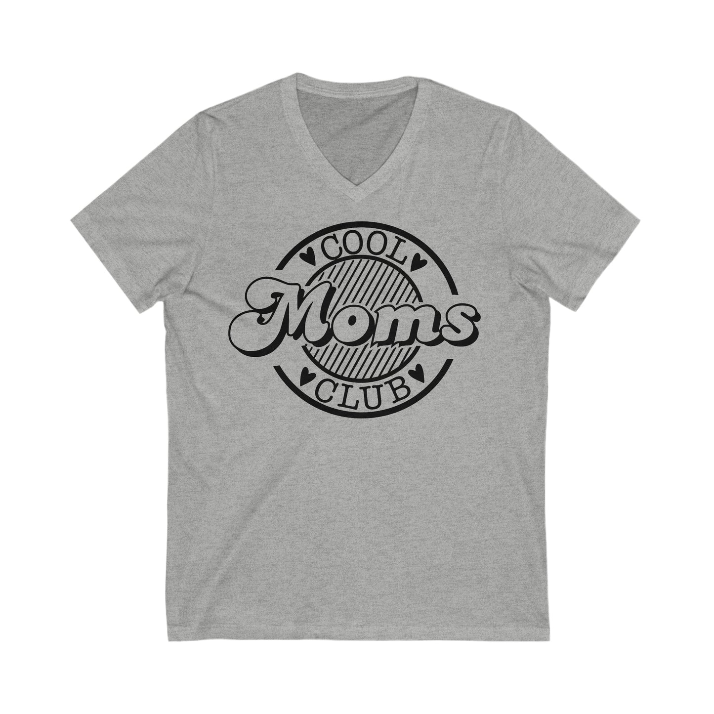 Cool Moms Club 2 - Unisex Jersey Short Sleeve V-Neck Tee