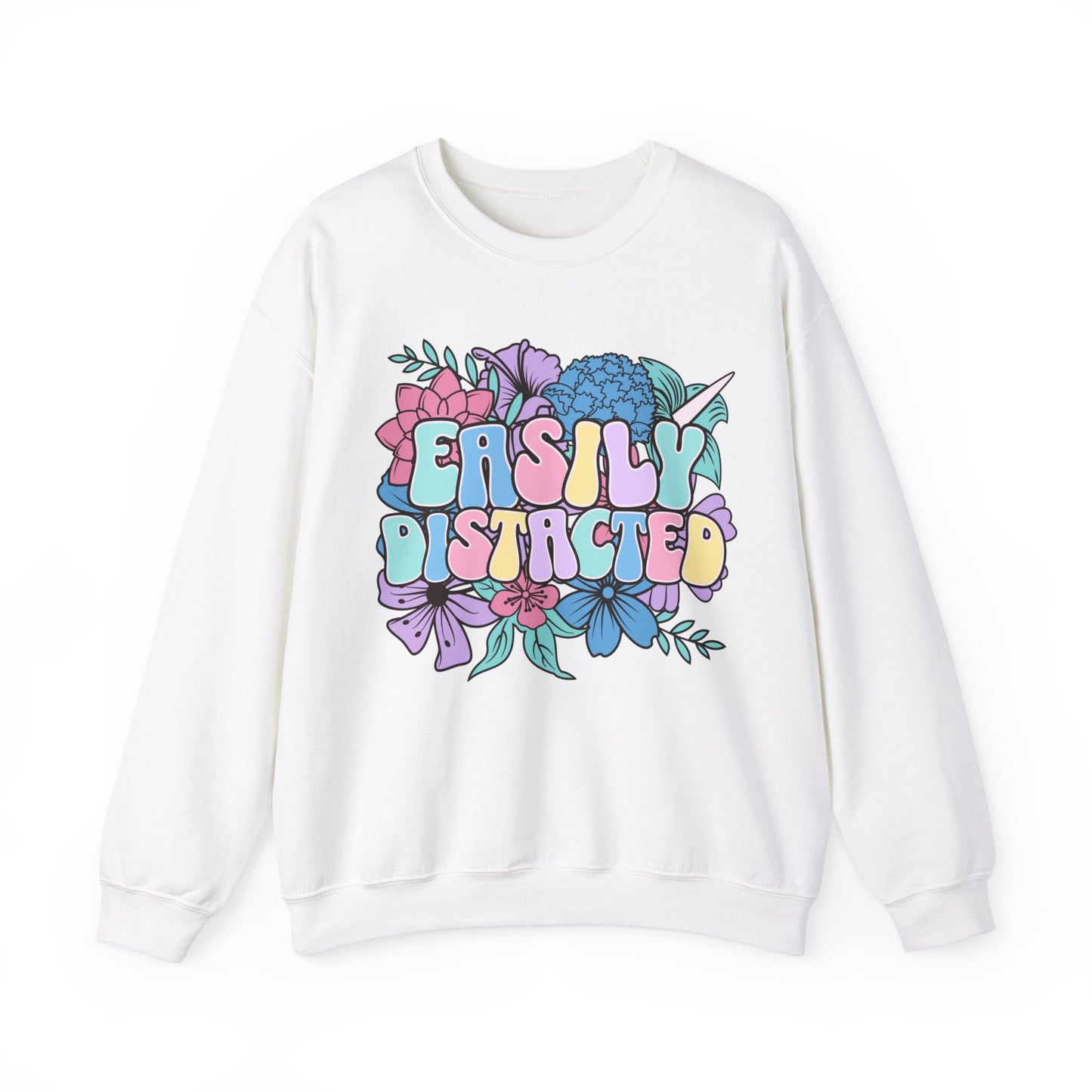 Easily Distracted - Unisex Heavy Blend™ Crewneck Sweatshirt