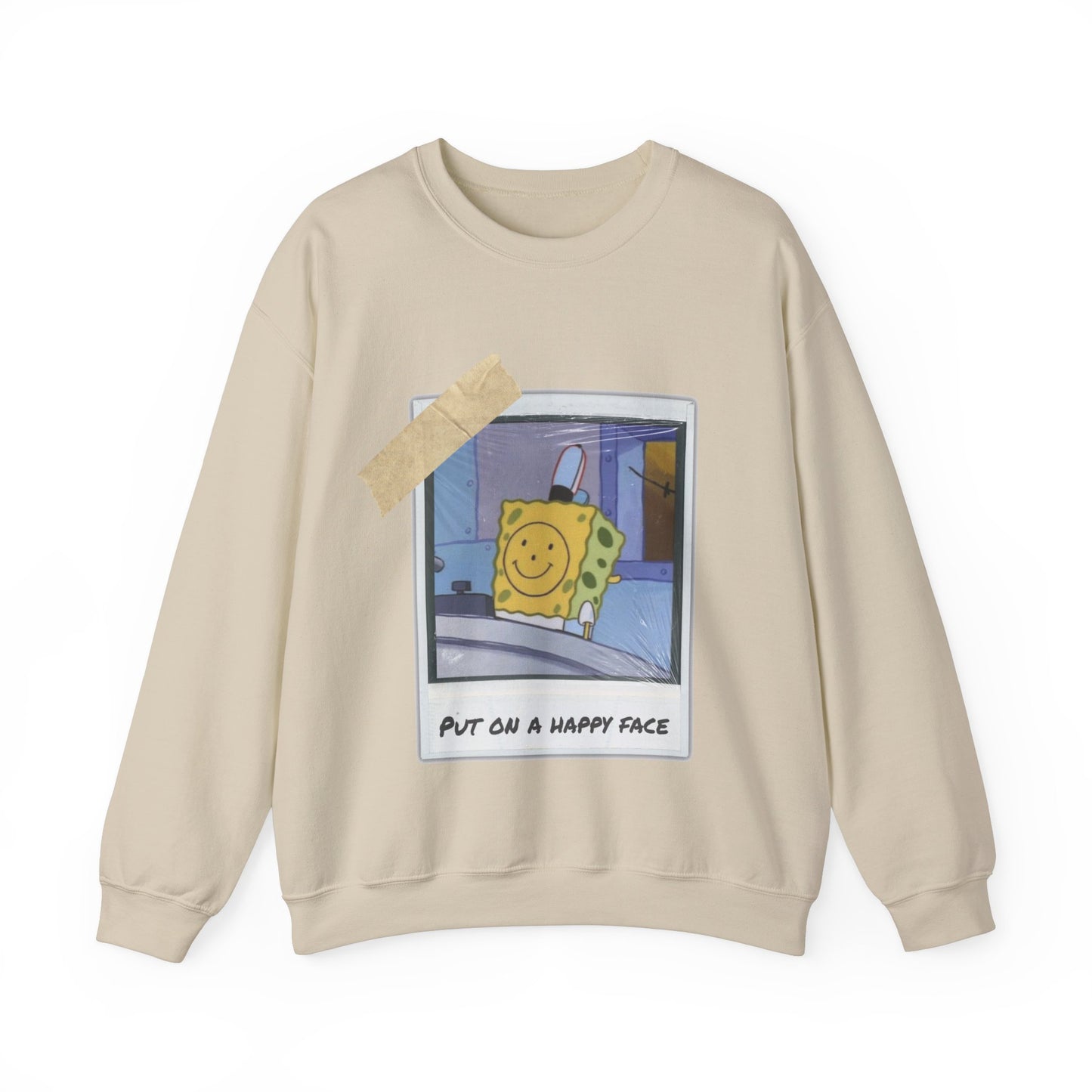Put on a Happy Face - Unisex Heavy Blend™ Crewneck Sweatshirt