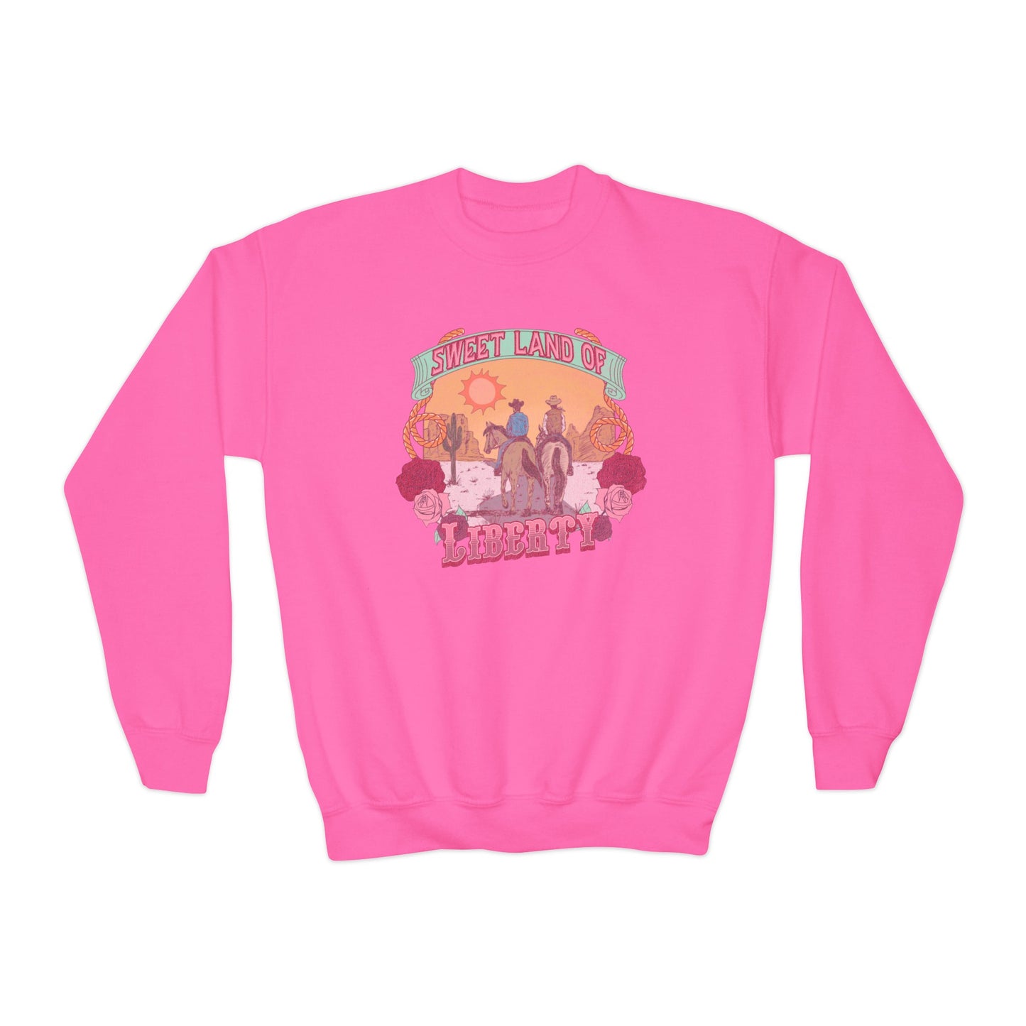 Sweet Land of Liberty - Youth Crewneck Sweatshirt