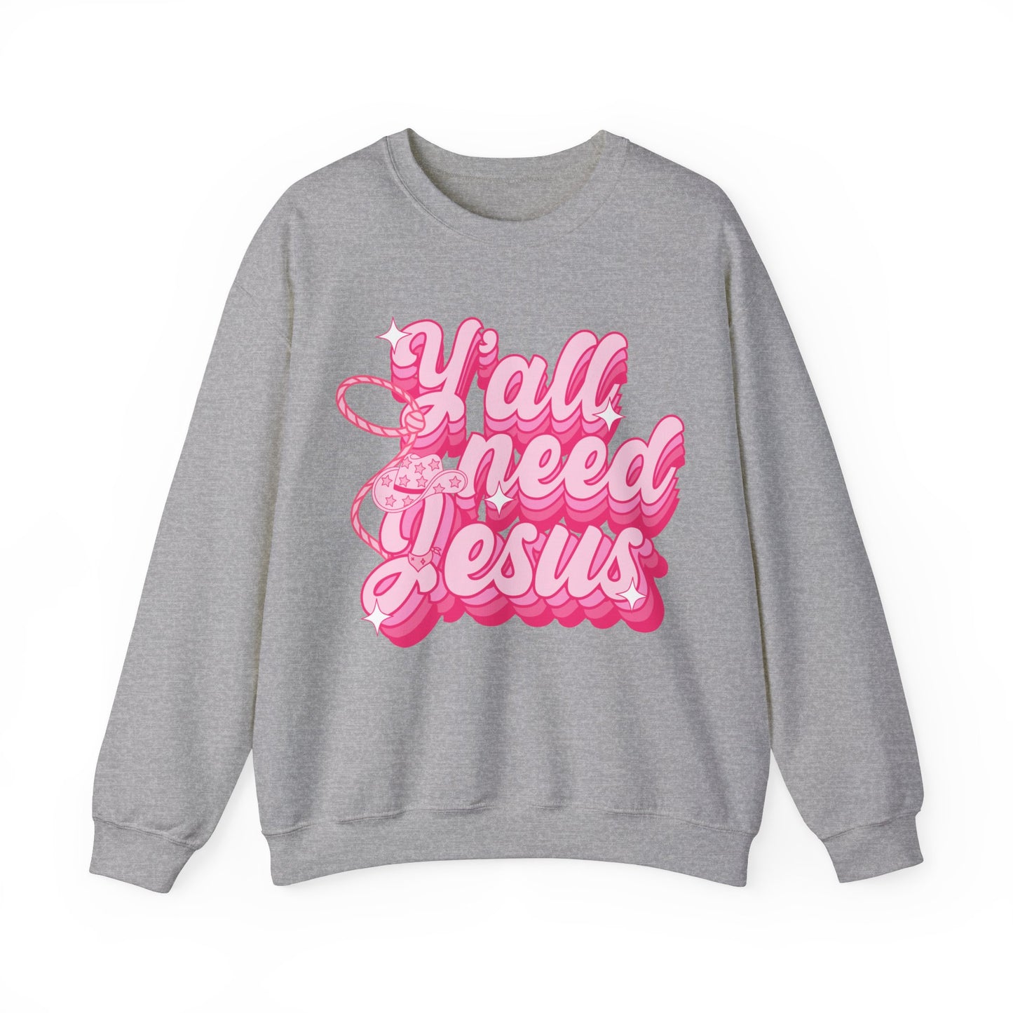 Y’all Need Jesus - Unisex Heavy Blend™ Crewneck Sweatshirt