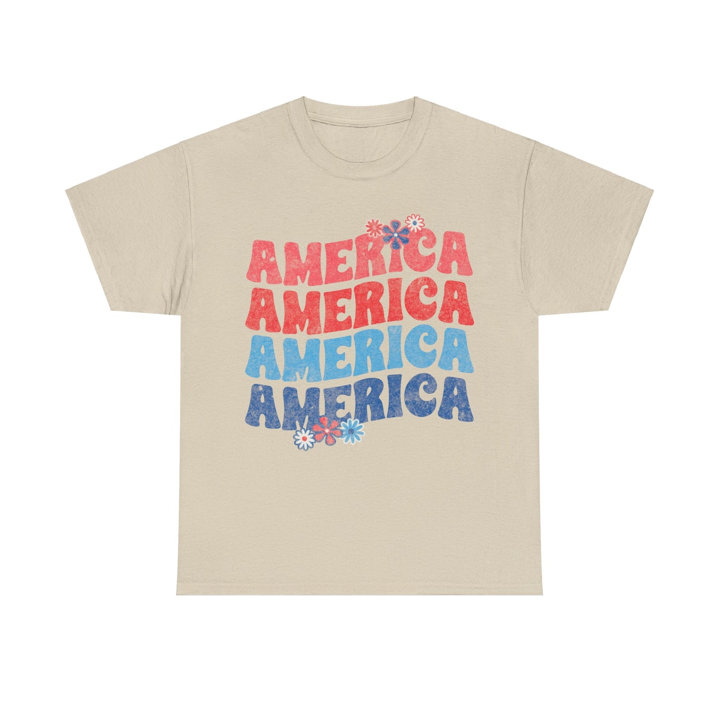 America Floral - Unisex T-Shirt