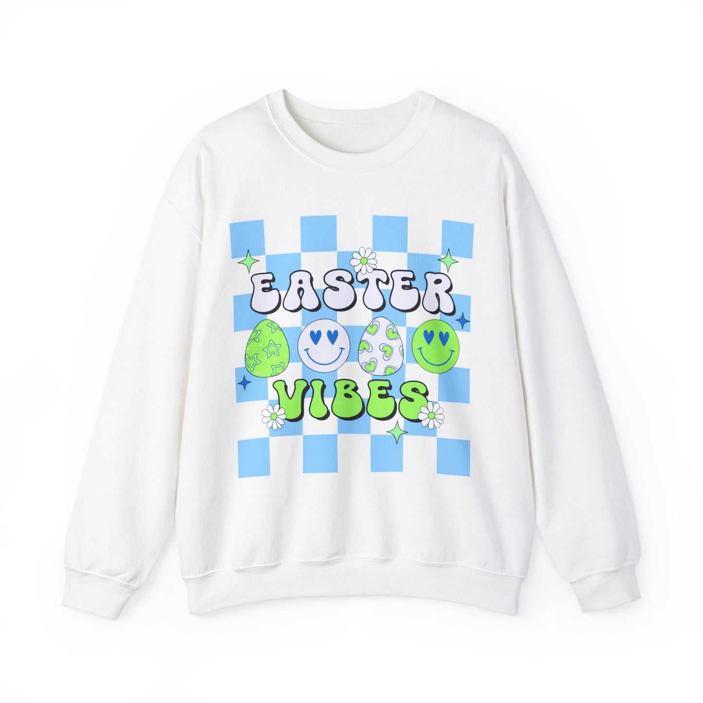 Easter Vibes Blue - Unisex Heavy Blend™ Crewneck Sweatshirt