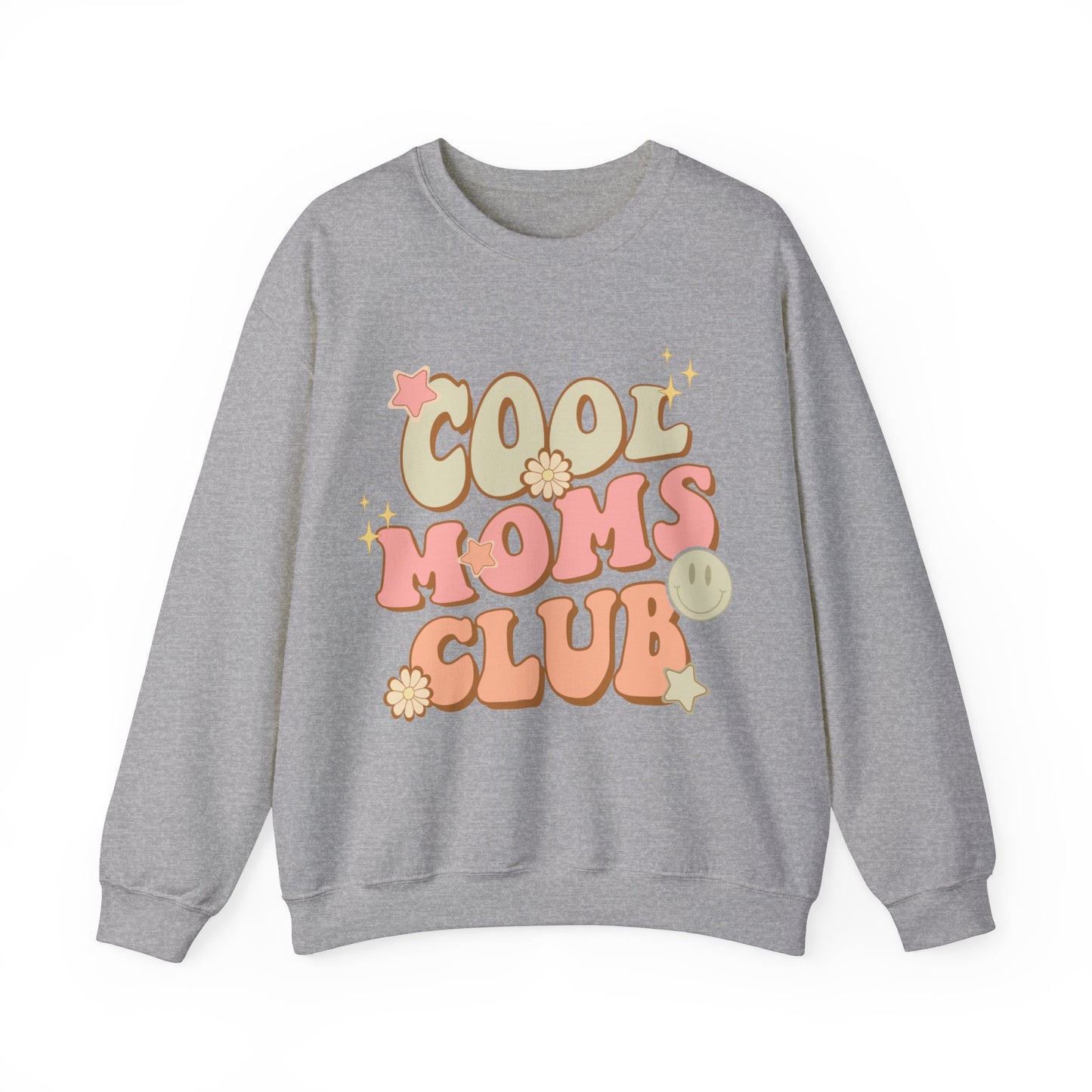 Cool Moms Club Groovy - Unisex Heavy Blend™ Crewneck Sweatshirt