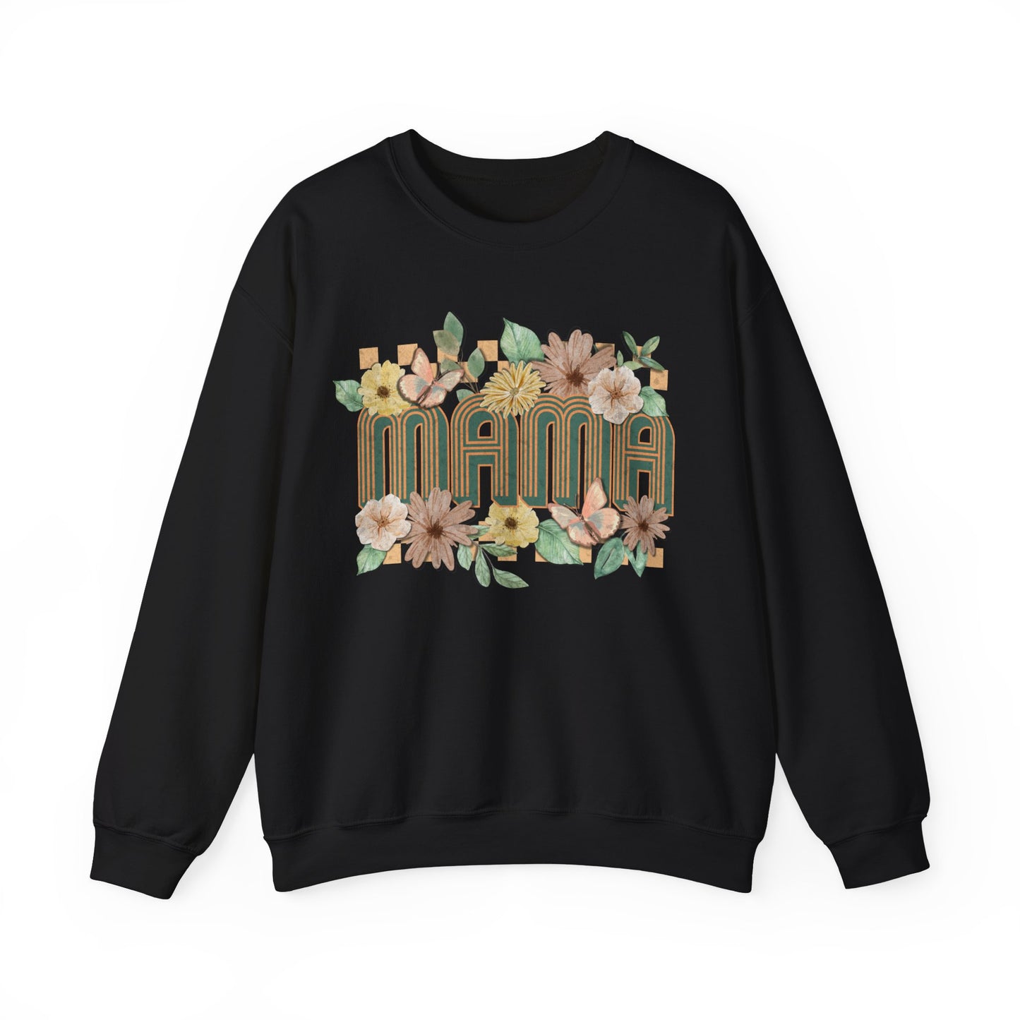 Mama Floral- Unisex Heavy Blend™ Crewneck Sweatshirt