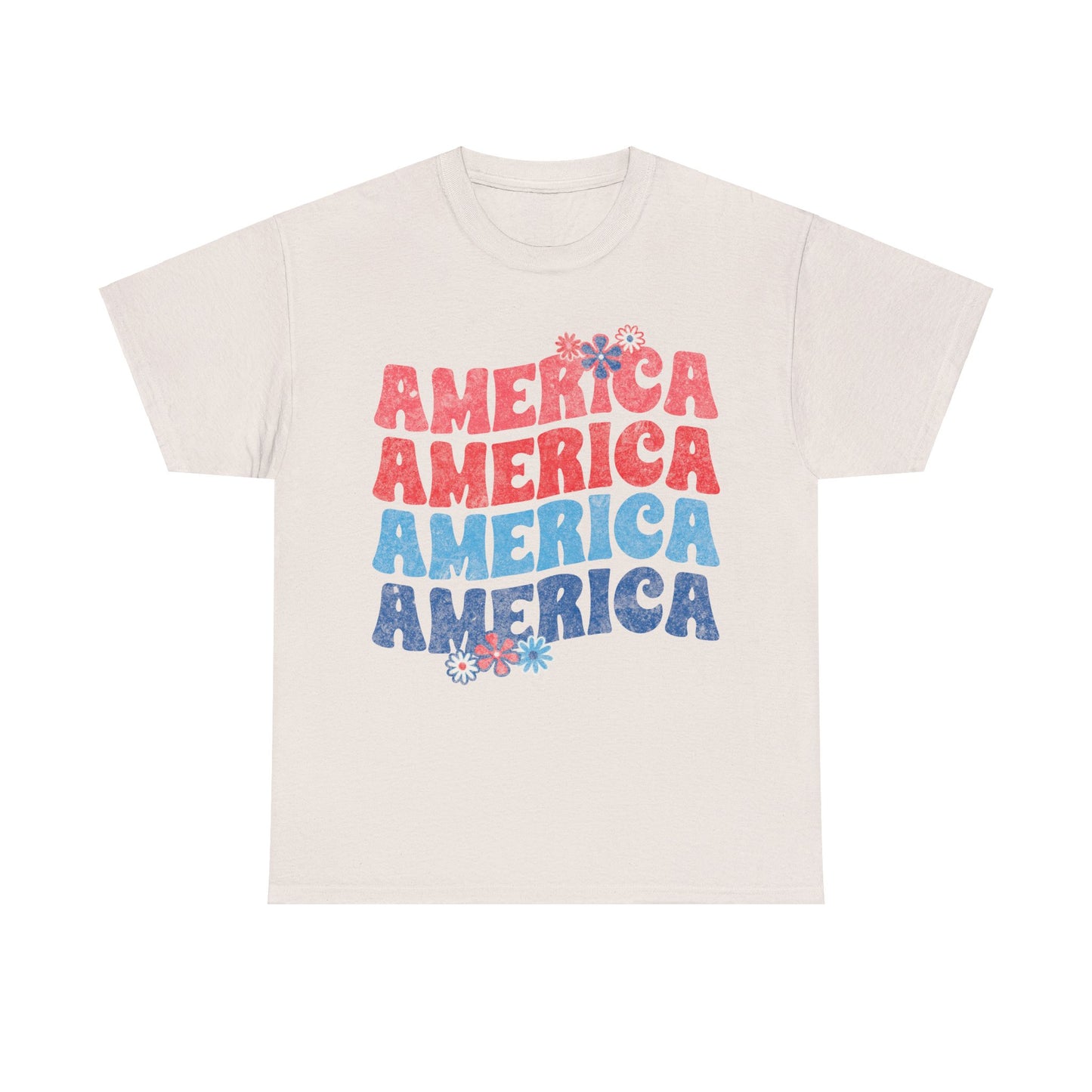 America Floral - Unisex T-Shirt