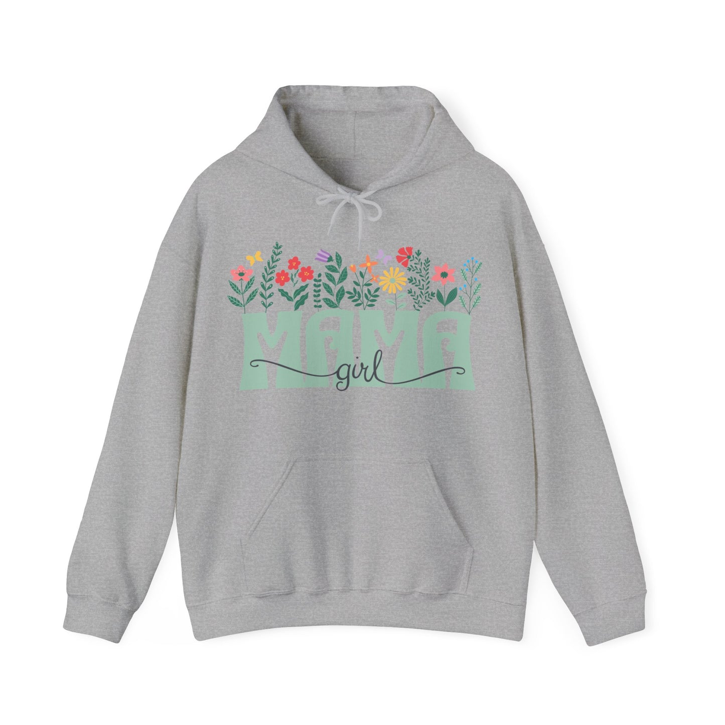 Girl Mom Floral - Unisex Heavy Blend™ Hooded Sweatshirt