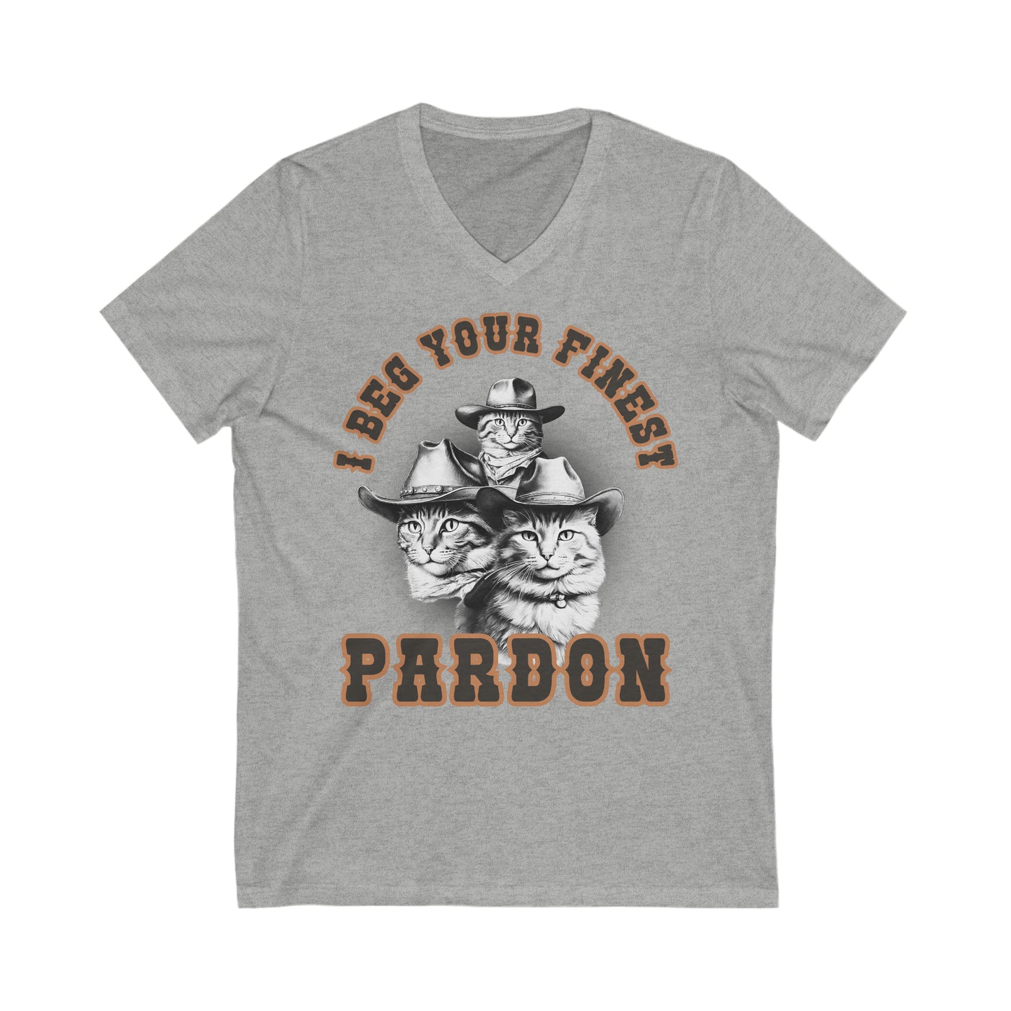 I Beg Your Finest Pardon - Unisex Jersey Short Sleeve V-Neck Tee