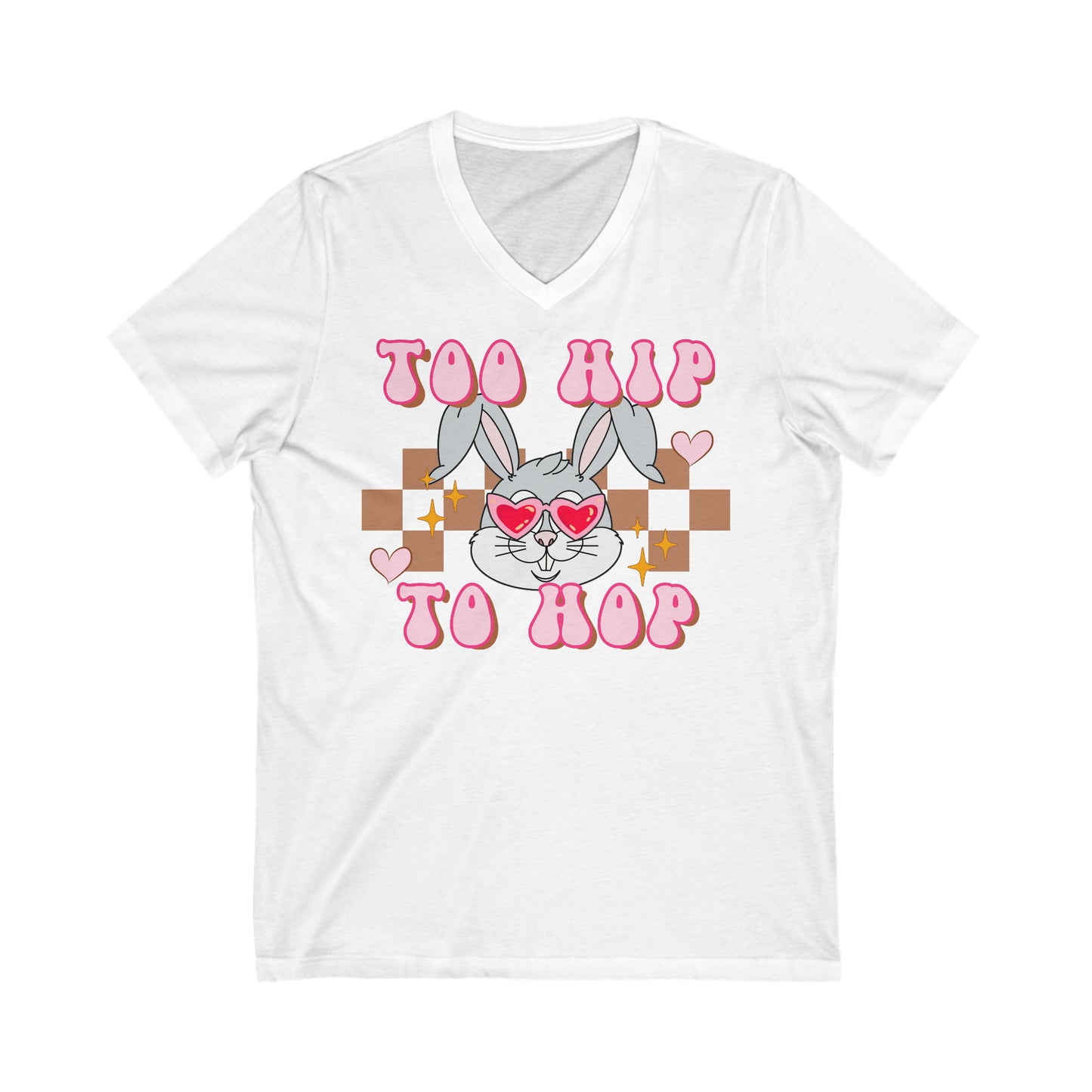 Too Hip To Hop - Unisex Jersey Short Sleeve V-Neck Tee