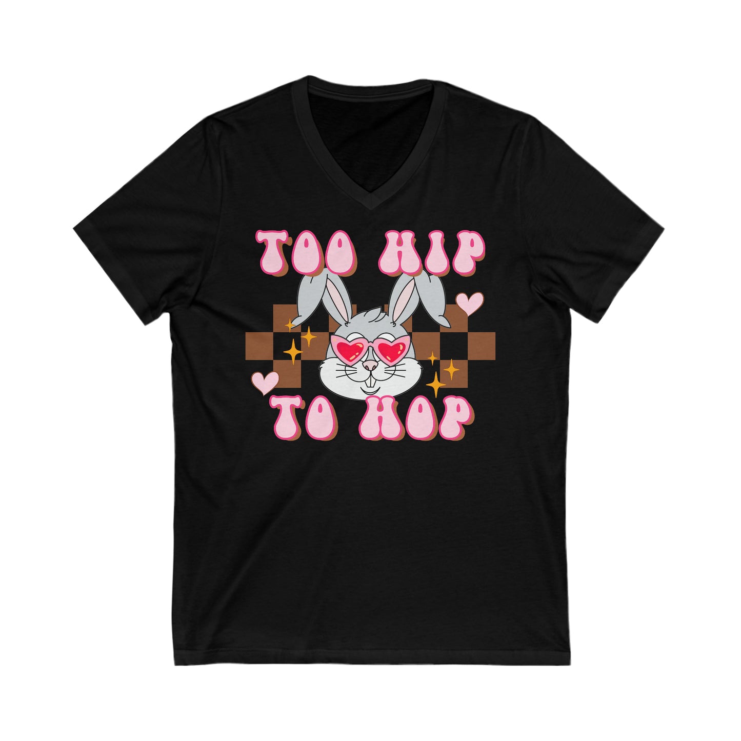 Too Hip To Hop - Unisex Jersey Short Sleeve V-Neck Tee