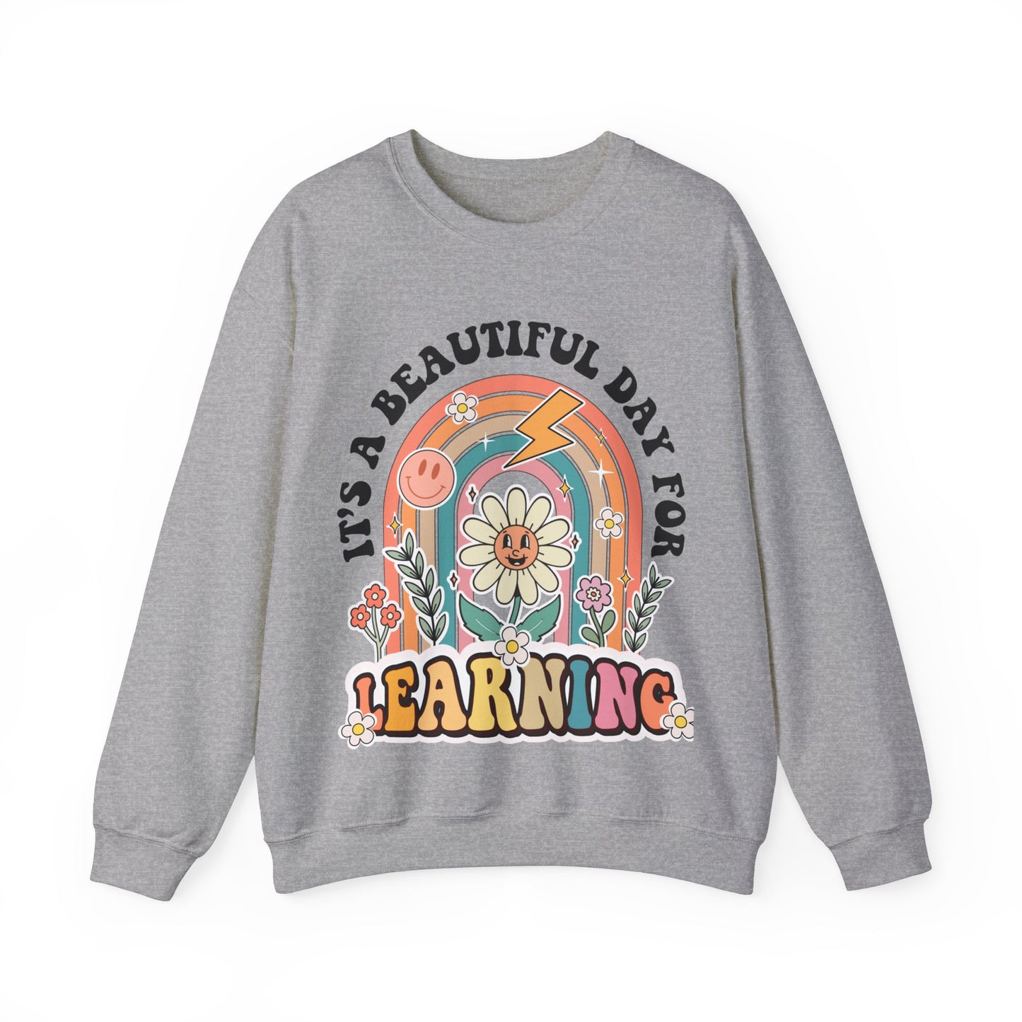 It’s a Beautiful Day for Learning - Unisex Heavy Blend™ Crewneck Sweatshirt