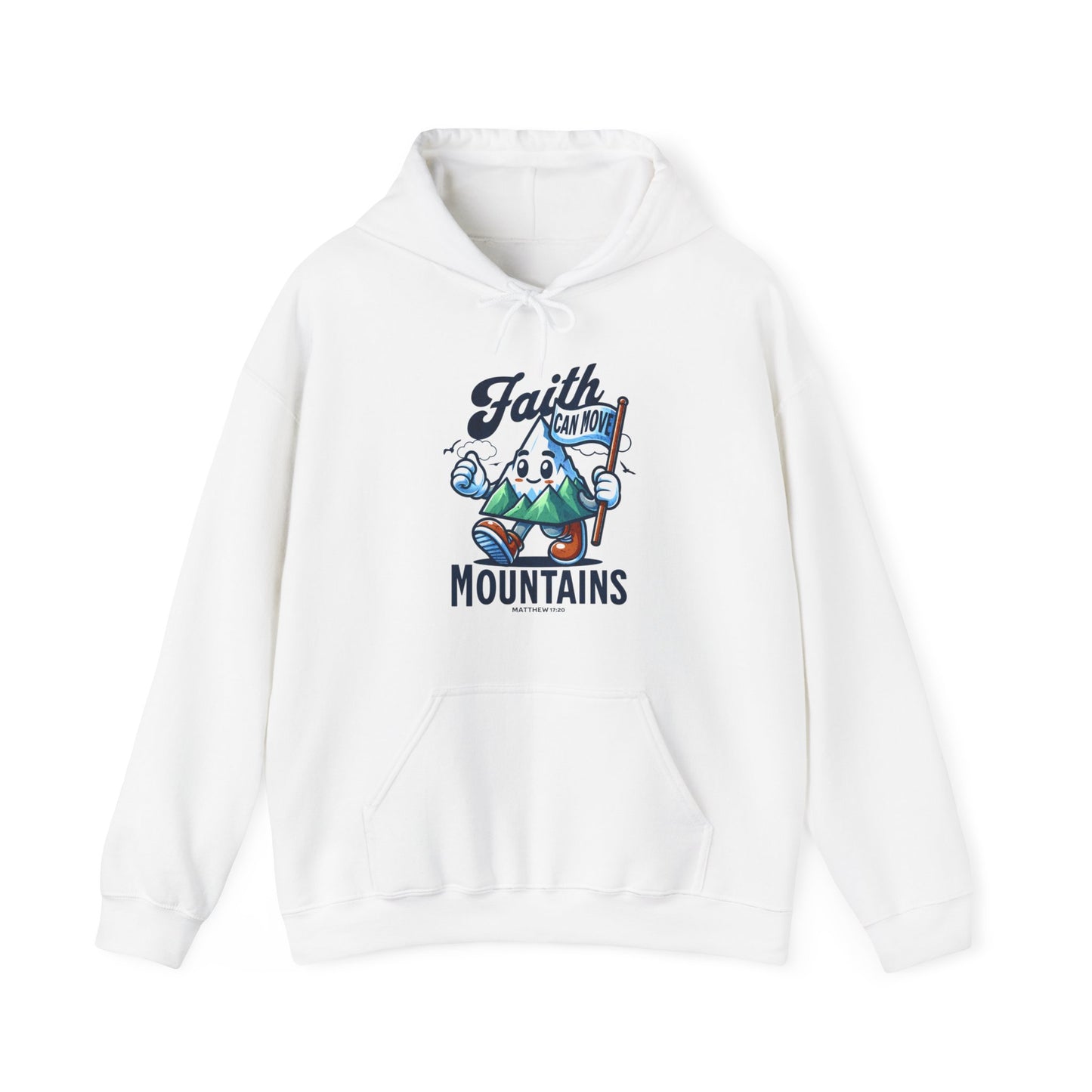 Faith Can Move Mountains - Unisex Heavy Blend™ Hooded Sweatshirt