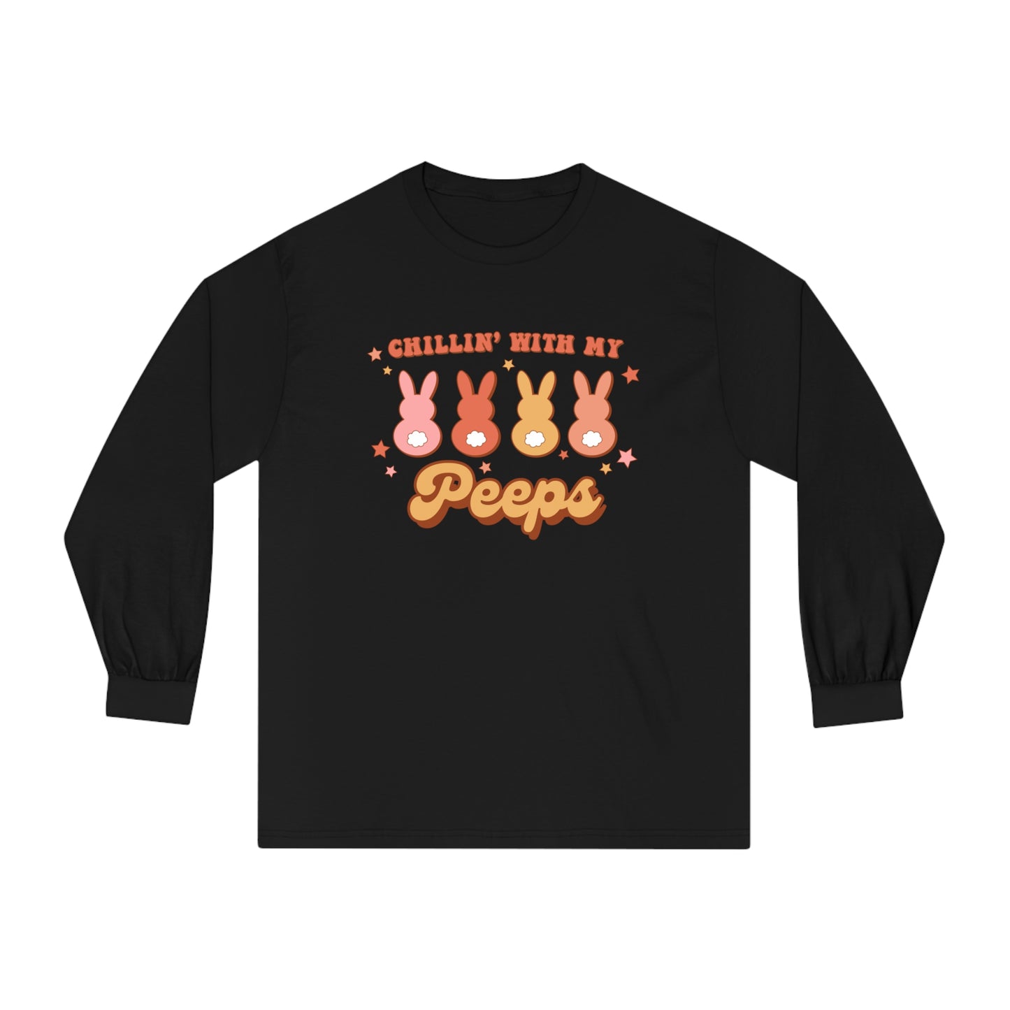 Chillin' with my Peeps Retro Style - Unisex Classic Long Sleeve T-Shirt