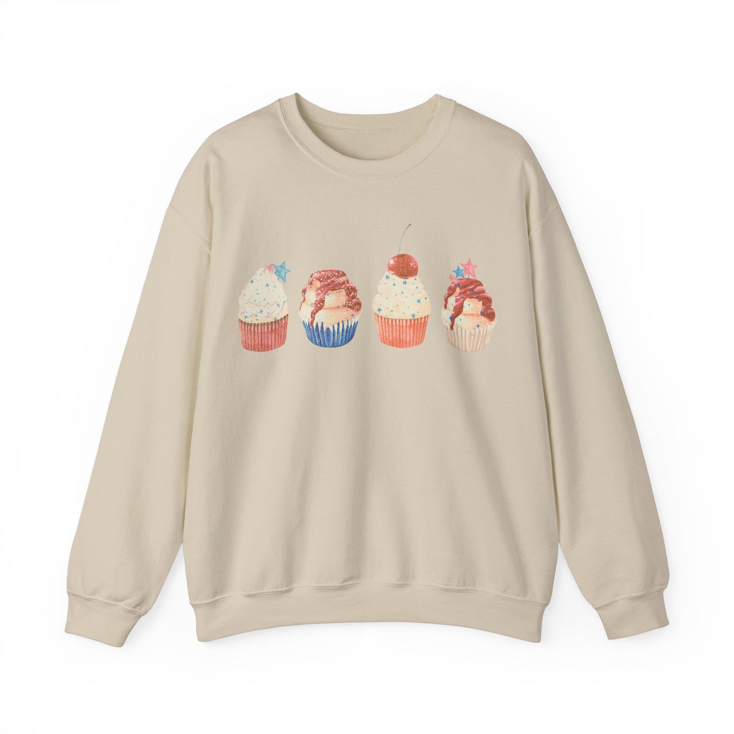 Fourth of July Cupcakes - Unisex Heavy Blend™ Crewneck Sweatshirt