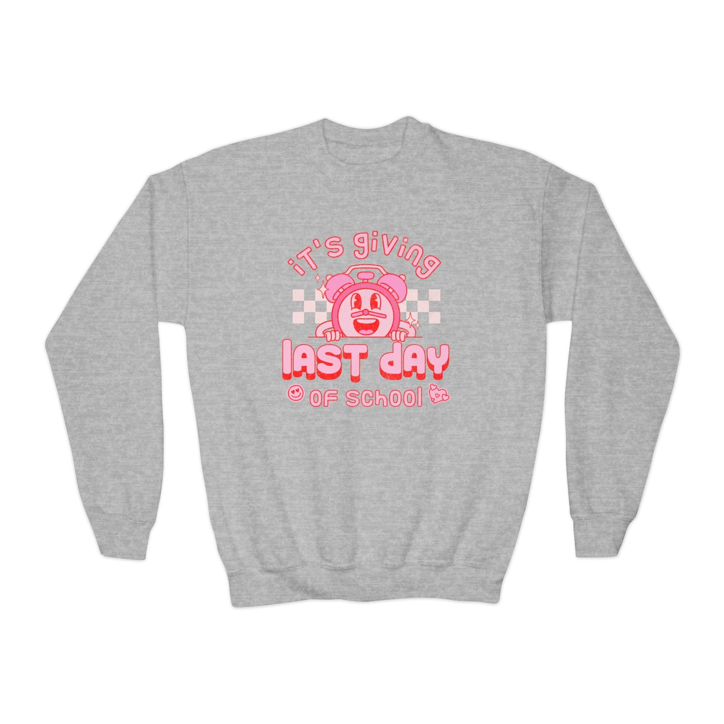 It's Giving Last Day of School - Youth Crewneck Sweatshirt