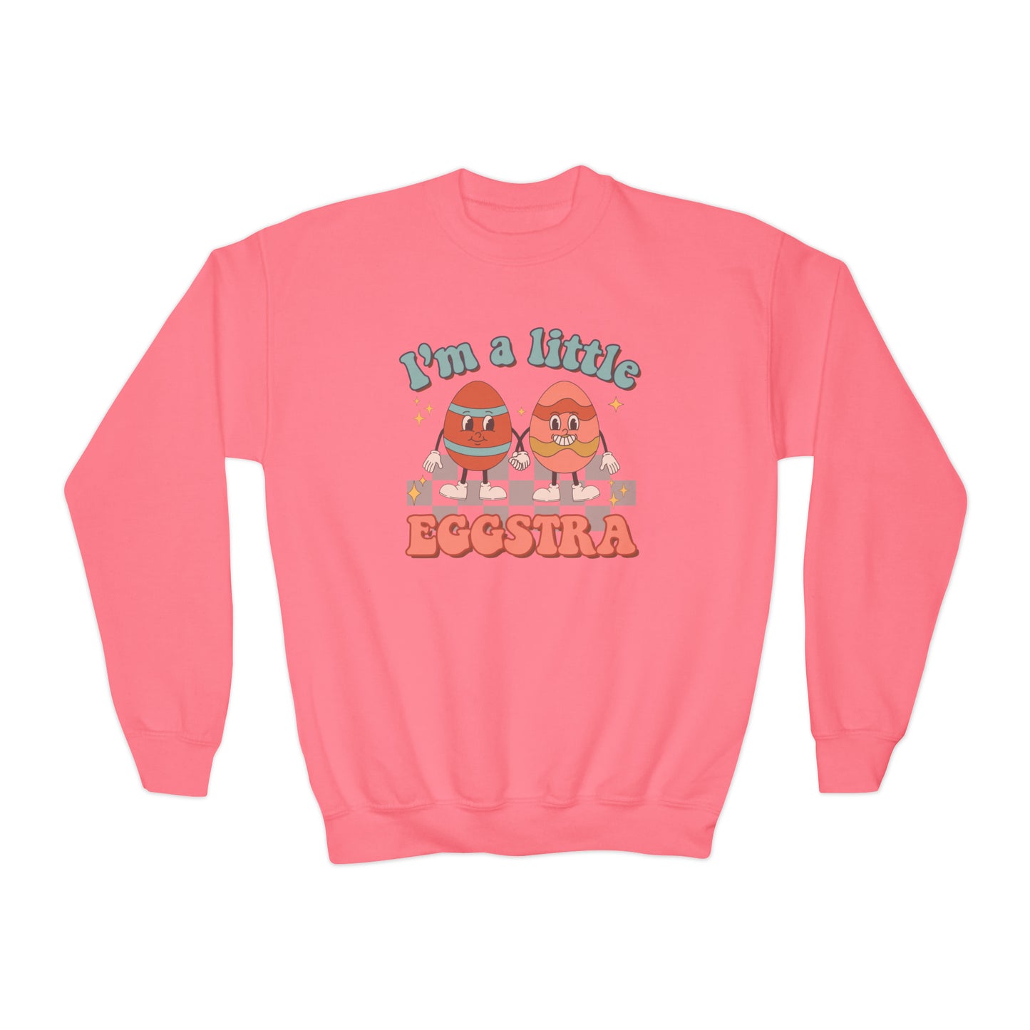 I’m A Little Eggstra - Youth Crewneck Sweatshirt